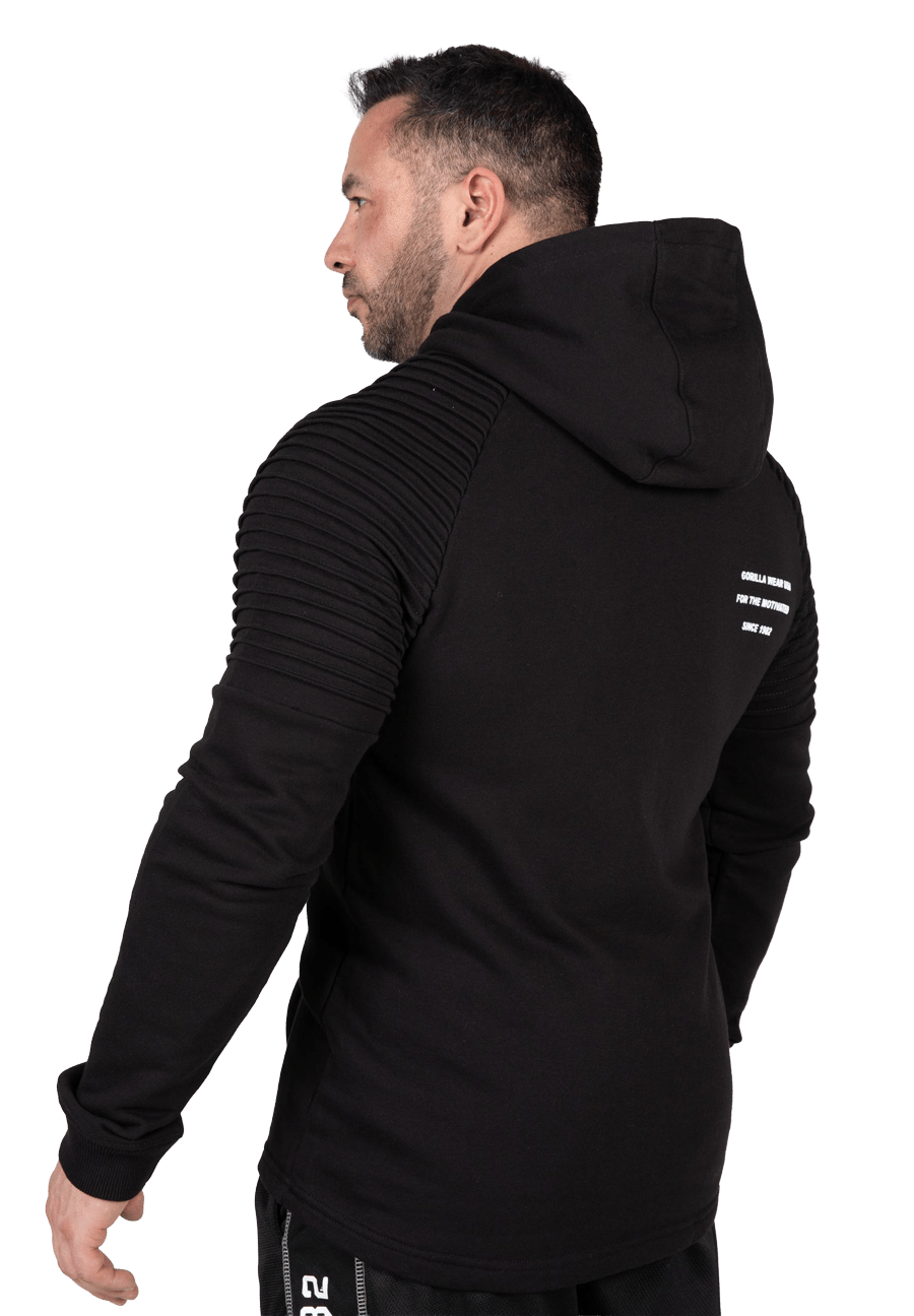 Gorilla Wear Delta Zipped Hoodie Hoodie & Sweatshirt Black