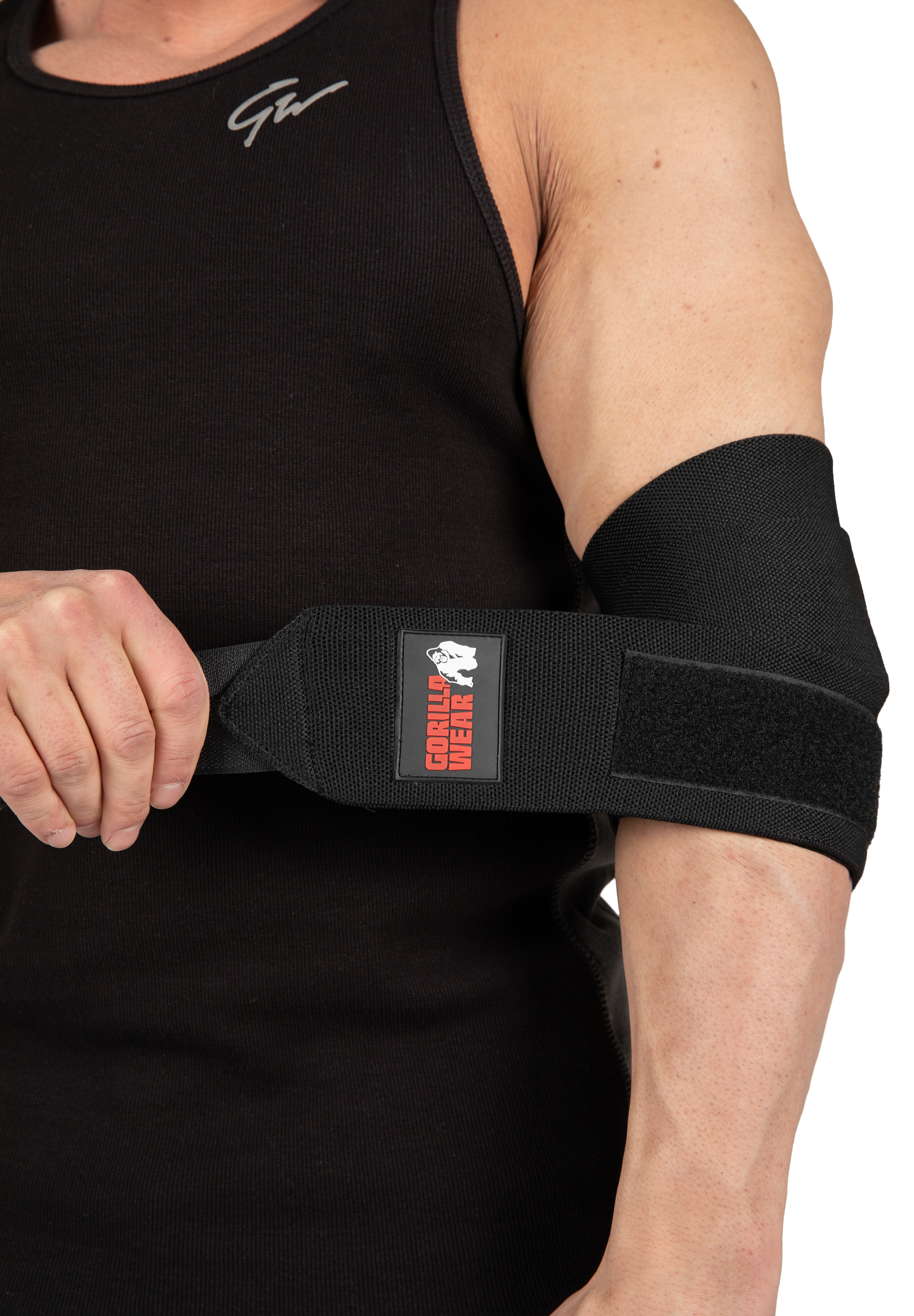 Gorilla Wear Elbow Wraps Lifting Straps & Wraps Black