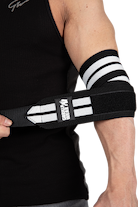 Gorilla Wear Elbow Wraps Lifting Straps & Wraps Black/White