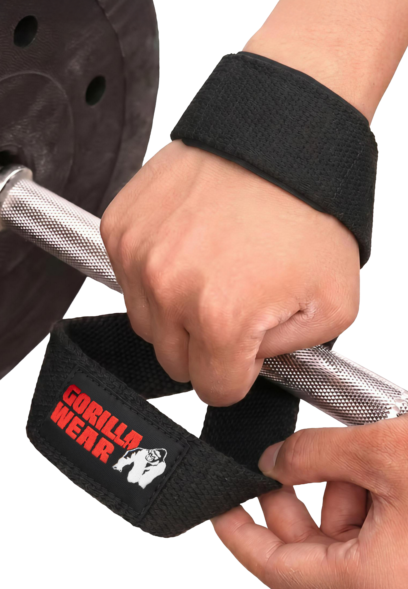 Gorilla Wear Figure 8 Lifting Straps Lifting Straps & Wraps Black