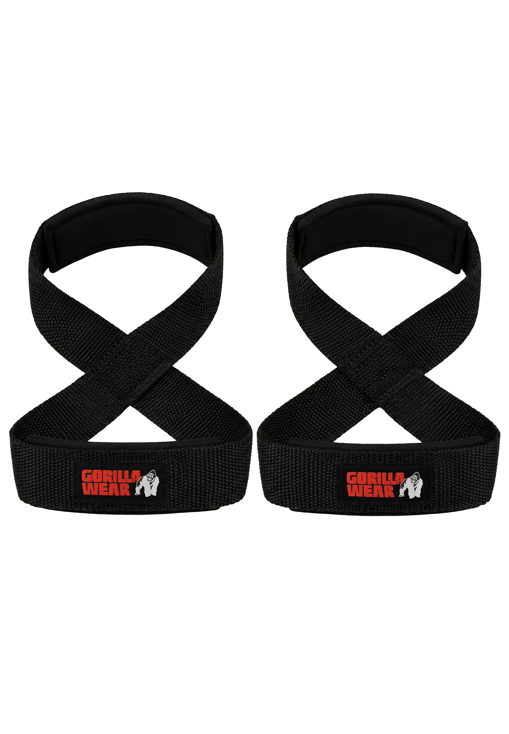 Gorilla Wear Figure 8 Lifting Straps Lifting Straps & Wraps Black