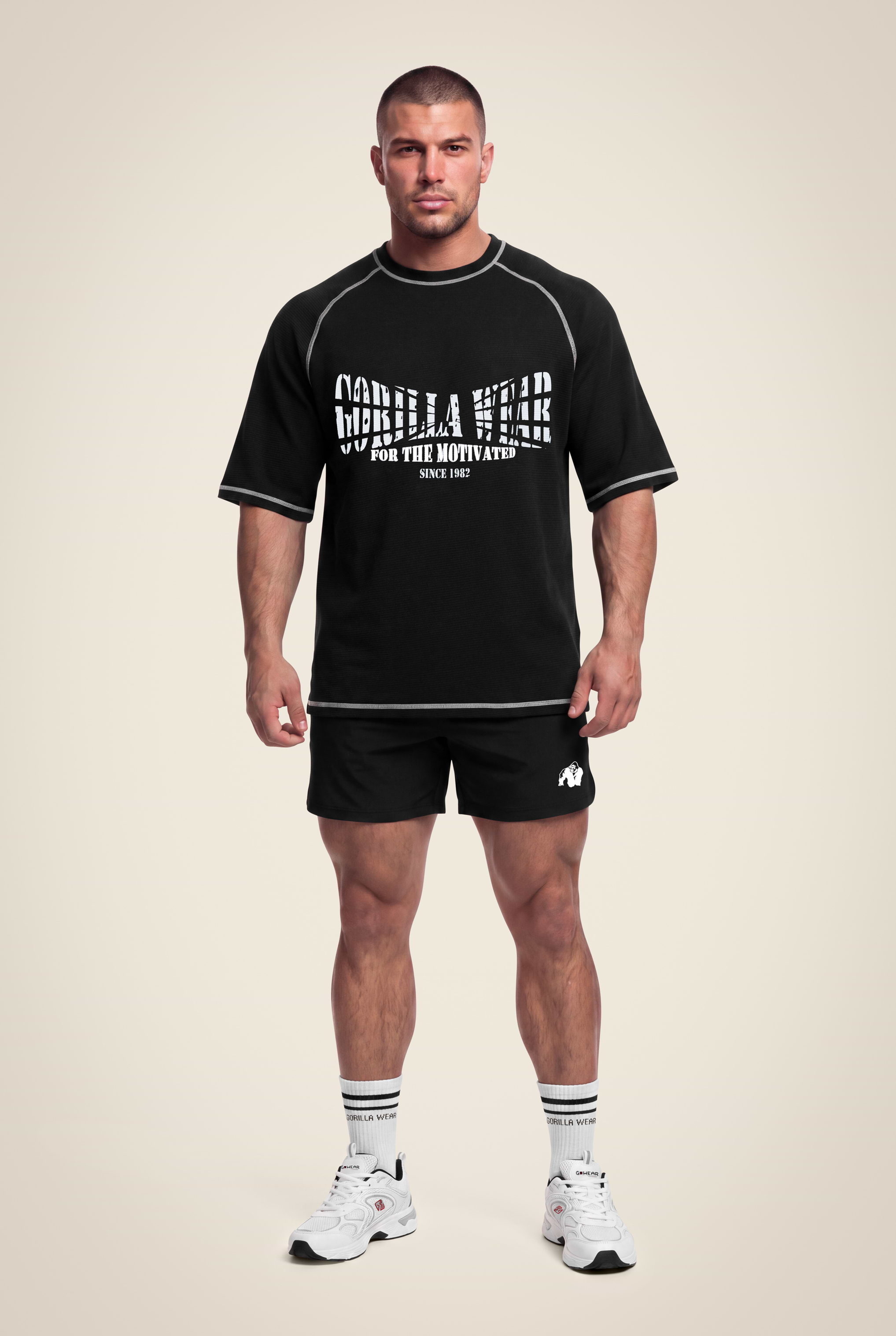 Gorilla Wear Finley Oversized T-Shirt T-Shirt & Tops Black/Gray