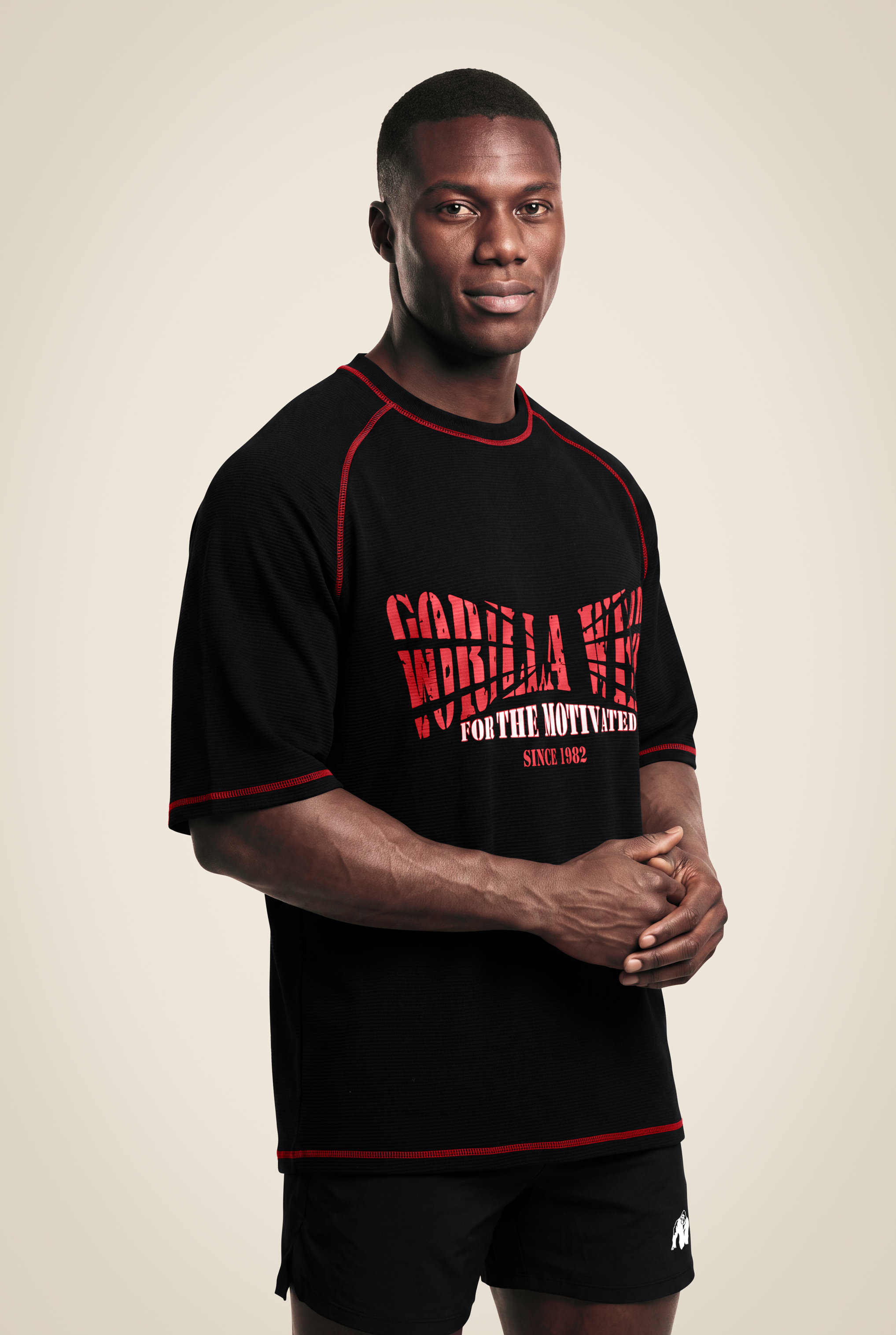 Gorilla Wear Finley Oversized T-Shirt T-Shirt & Tops Black/Red