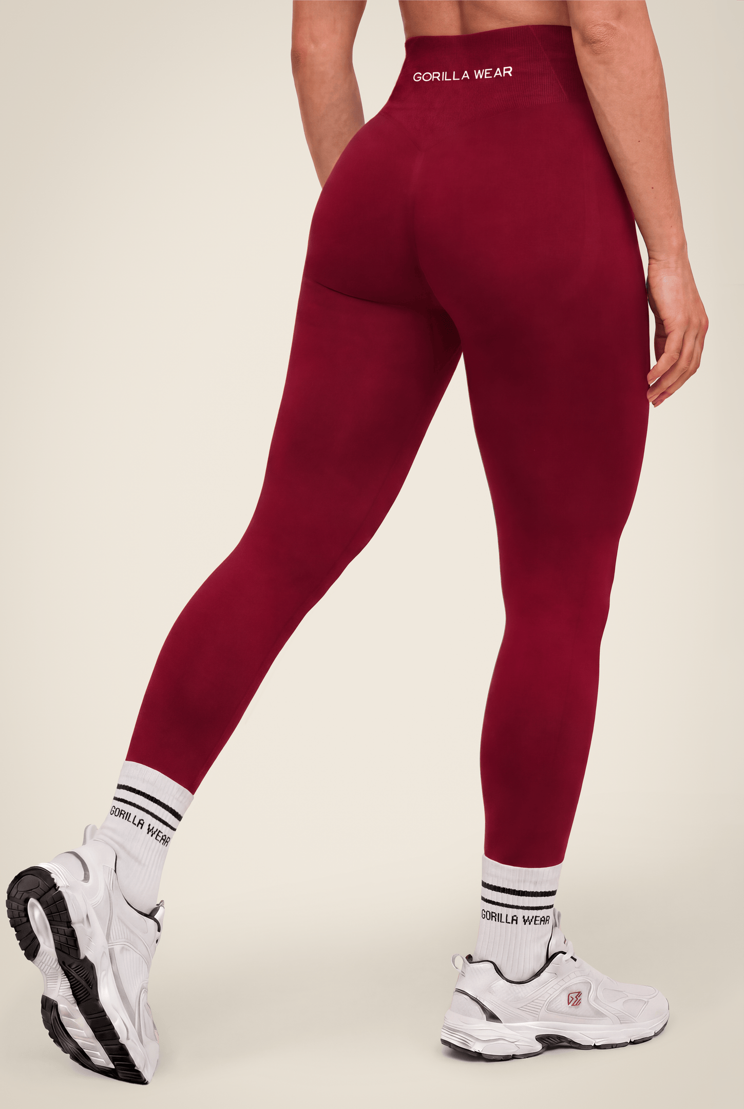 Gorilla Wear Florence Seamless Contour Leggings Leggings Red