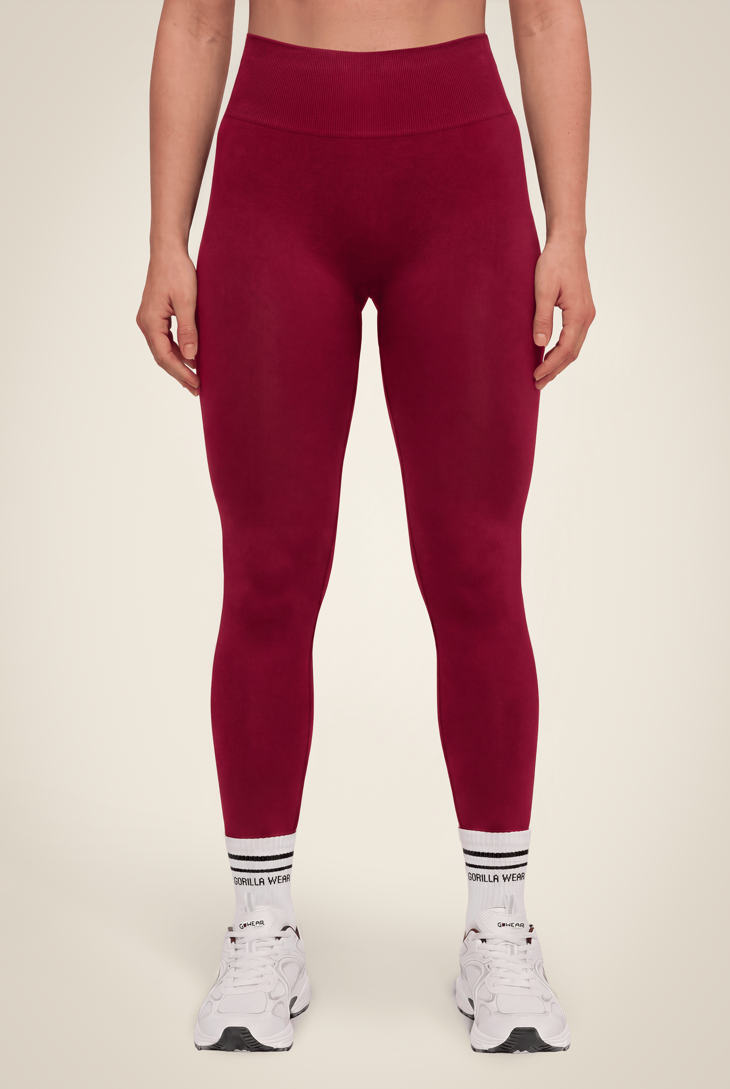 Gorilla Wear Florence Seamless Contour Leggings Leggings Red