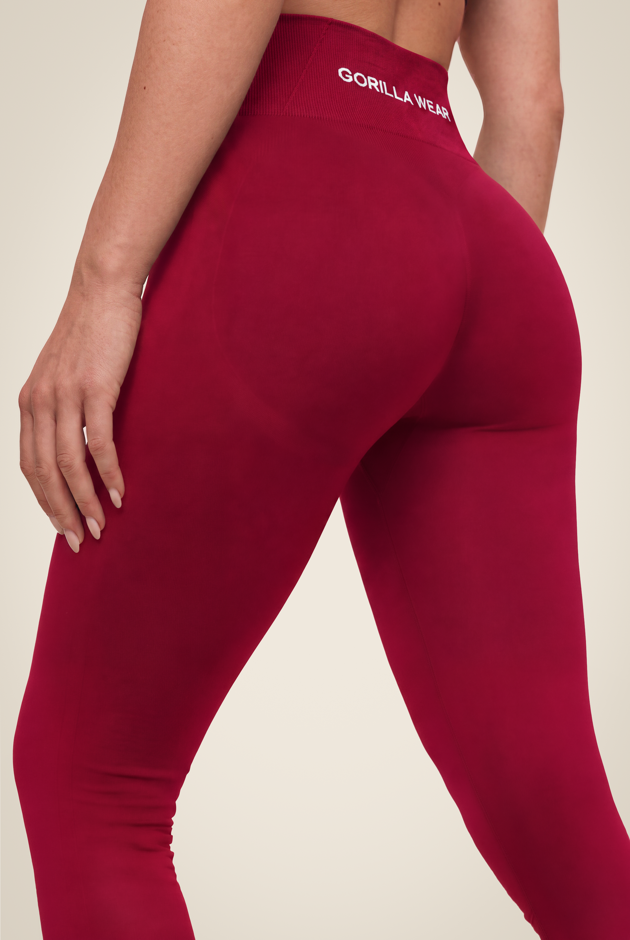 Gorilla Wear Florence Seamless Contour Leggings Leggings Red