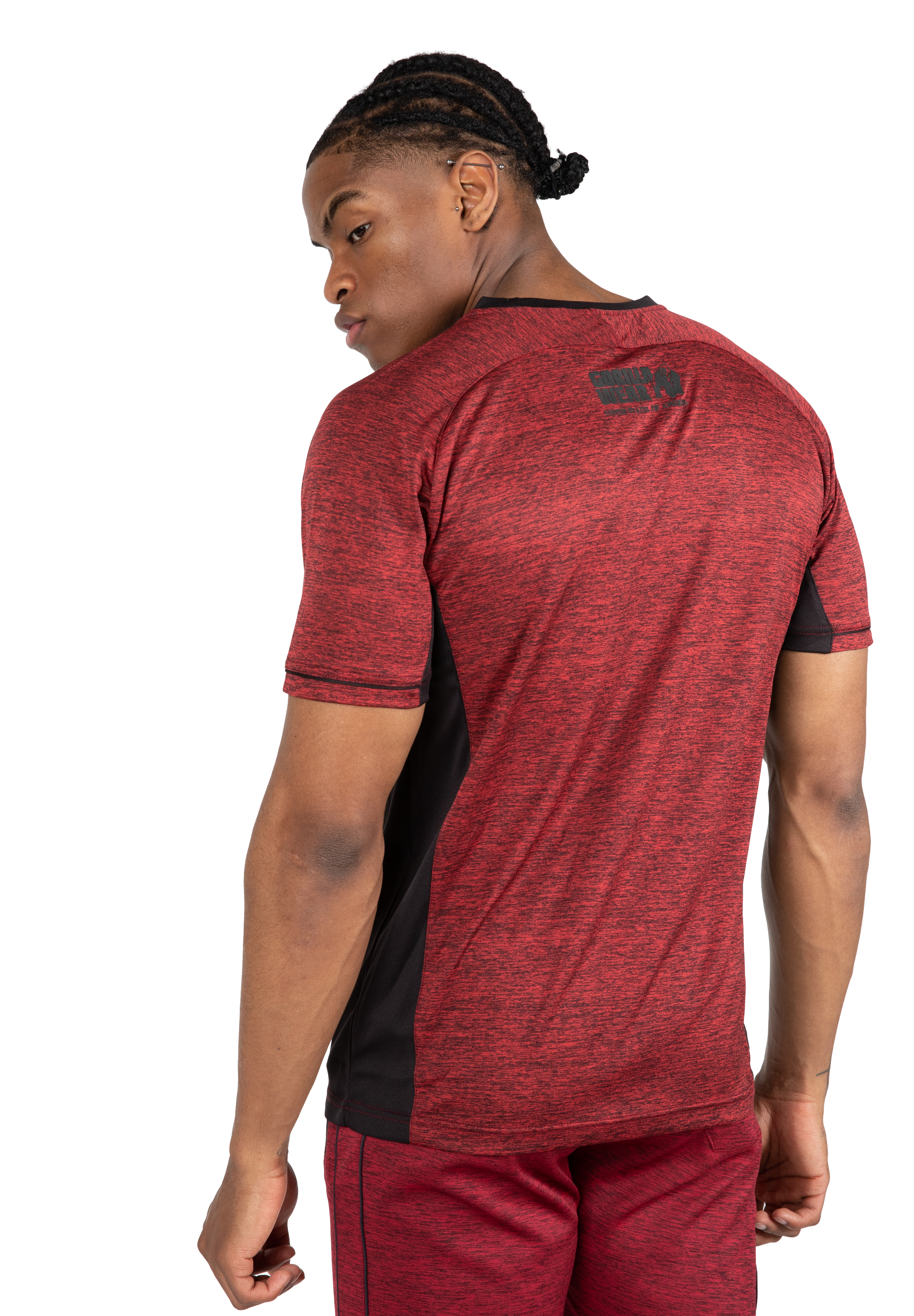 Gorilla Wear Fremont T-Shirt T-Shirt & Tops Burgundy Red/Black