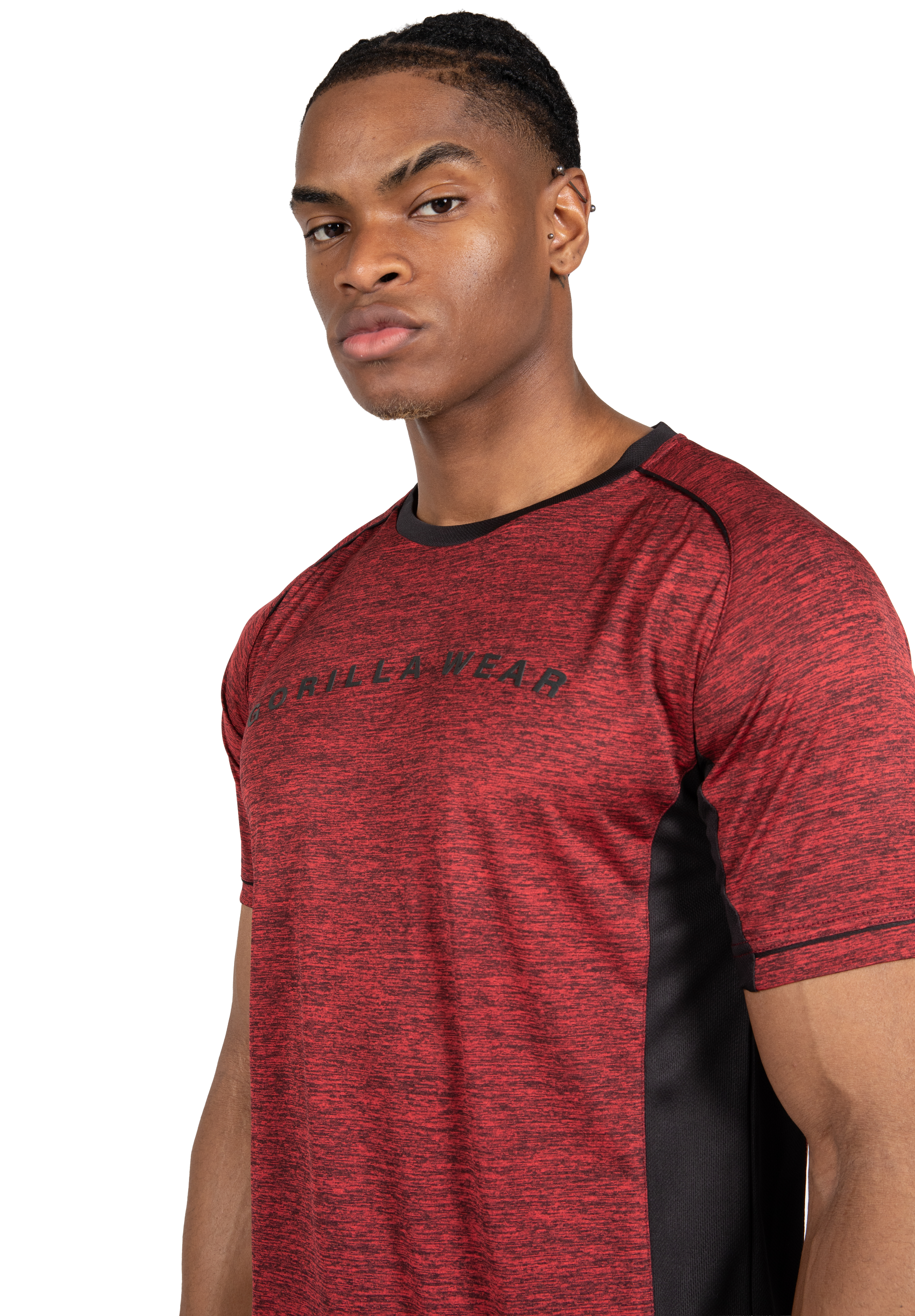 Gorilla Wear Fremont T-Shirt T-Shirt & Tops Burgundy Red/Black