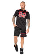 Gorilla Wear Fresno T-Shirt T-Shirt & Tops Black/Red