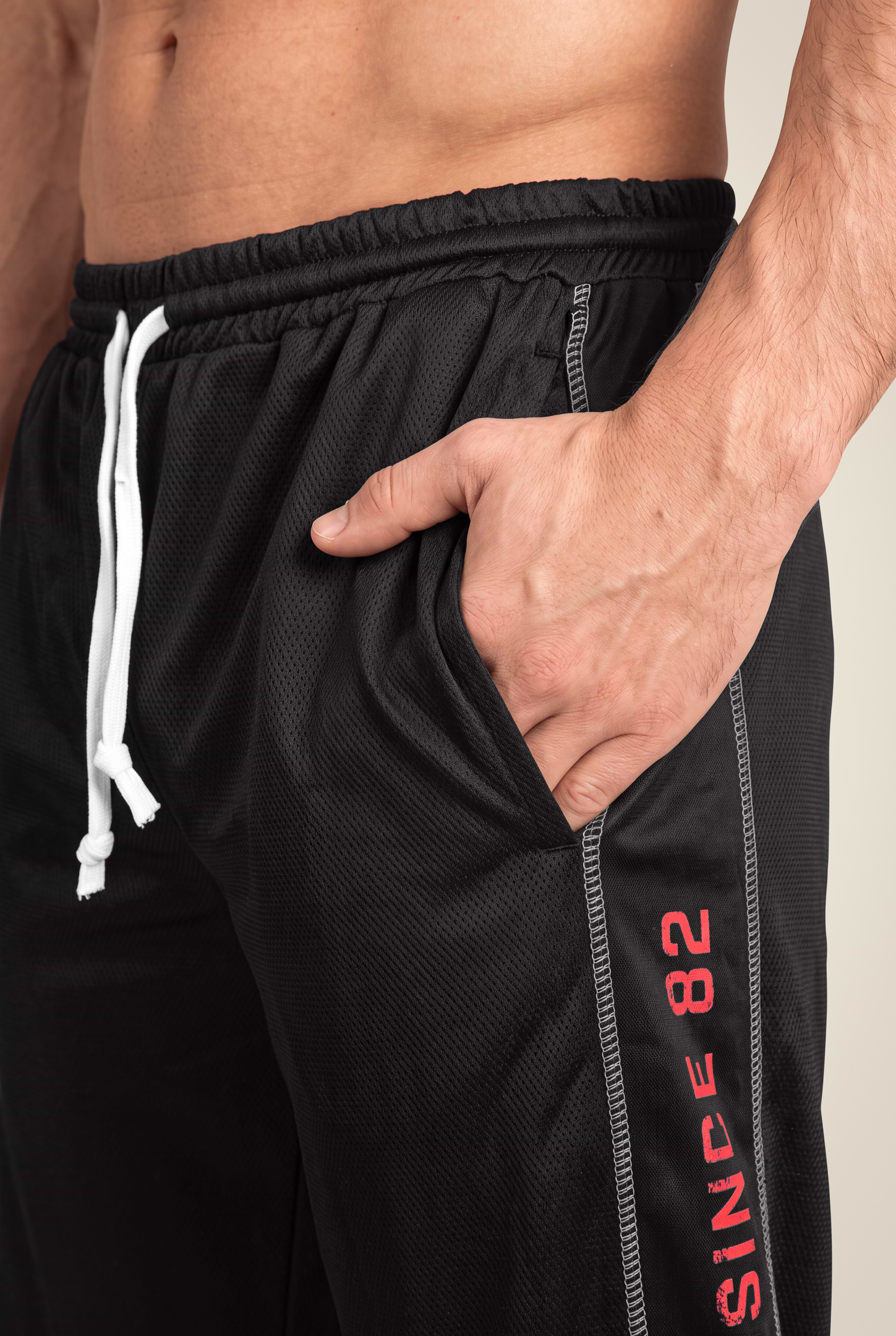Gorilla Wear Functional Mesh Pants Pants Black/Red