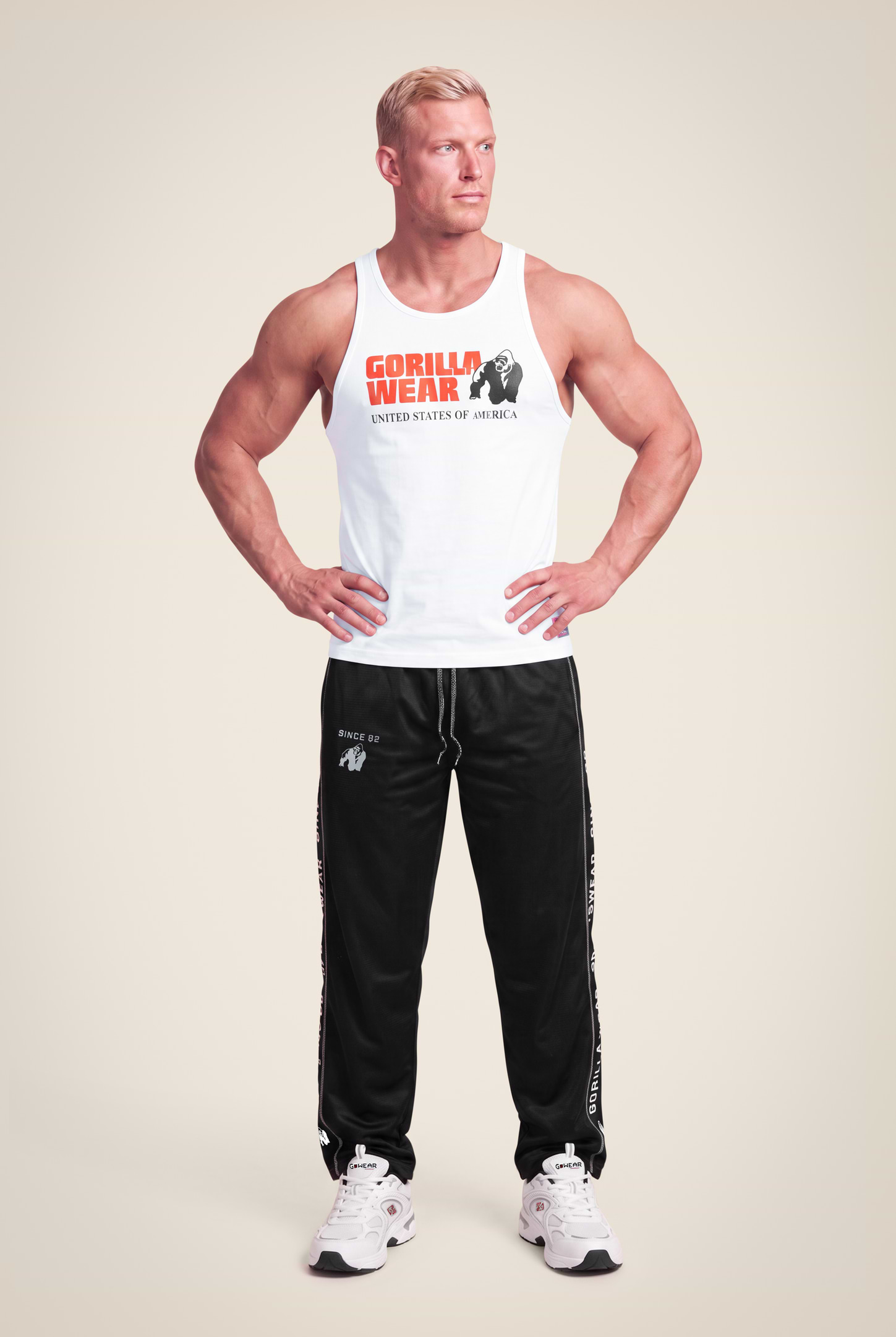 Gorilla Wear Functional Mesh Pants Pants Black/White