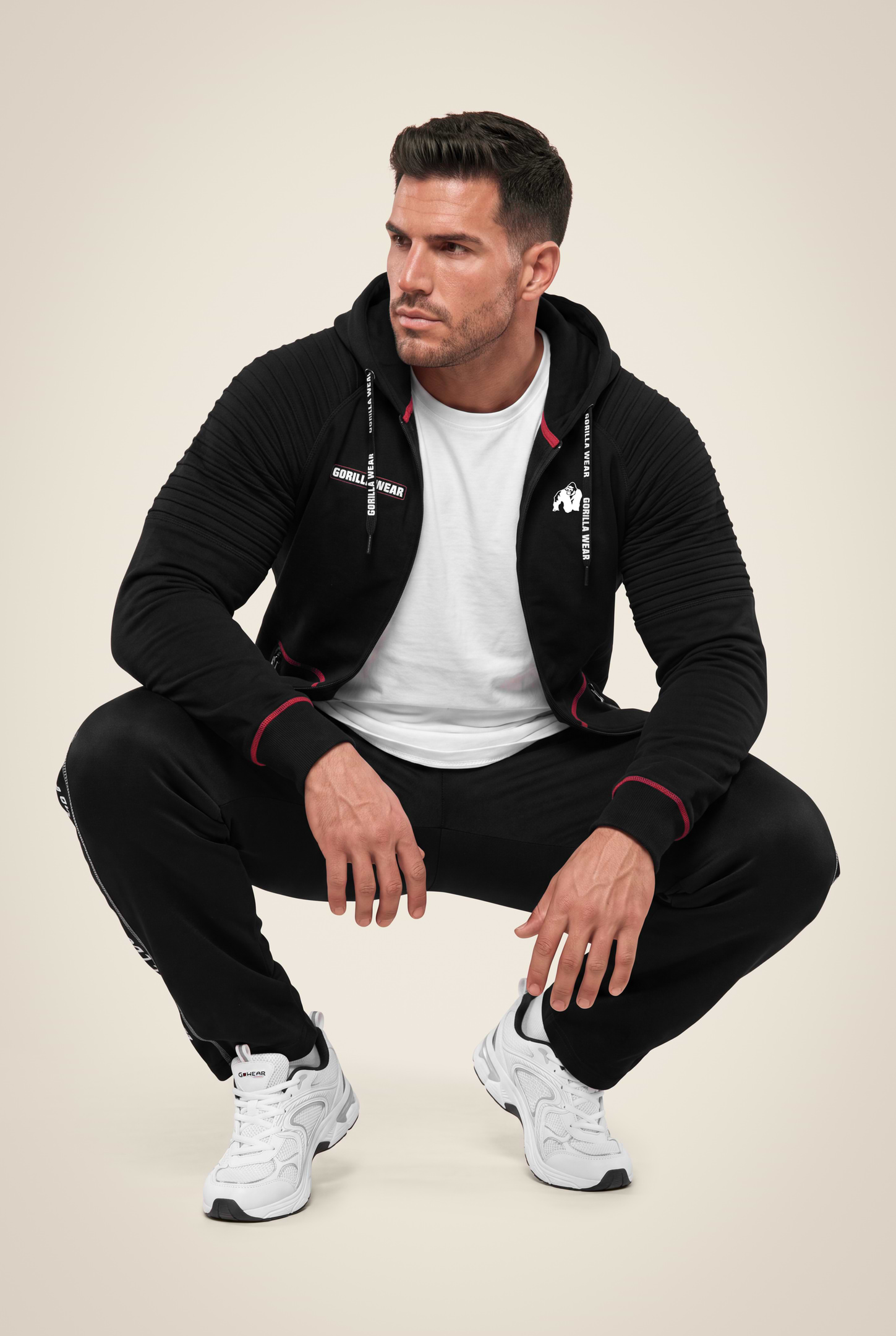 Gorilla Wear Georgia Zipped Hoodie Hoodie & Sweatshirt Black