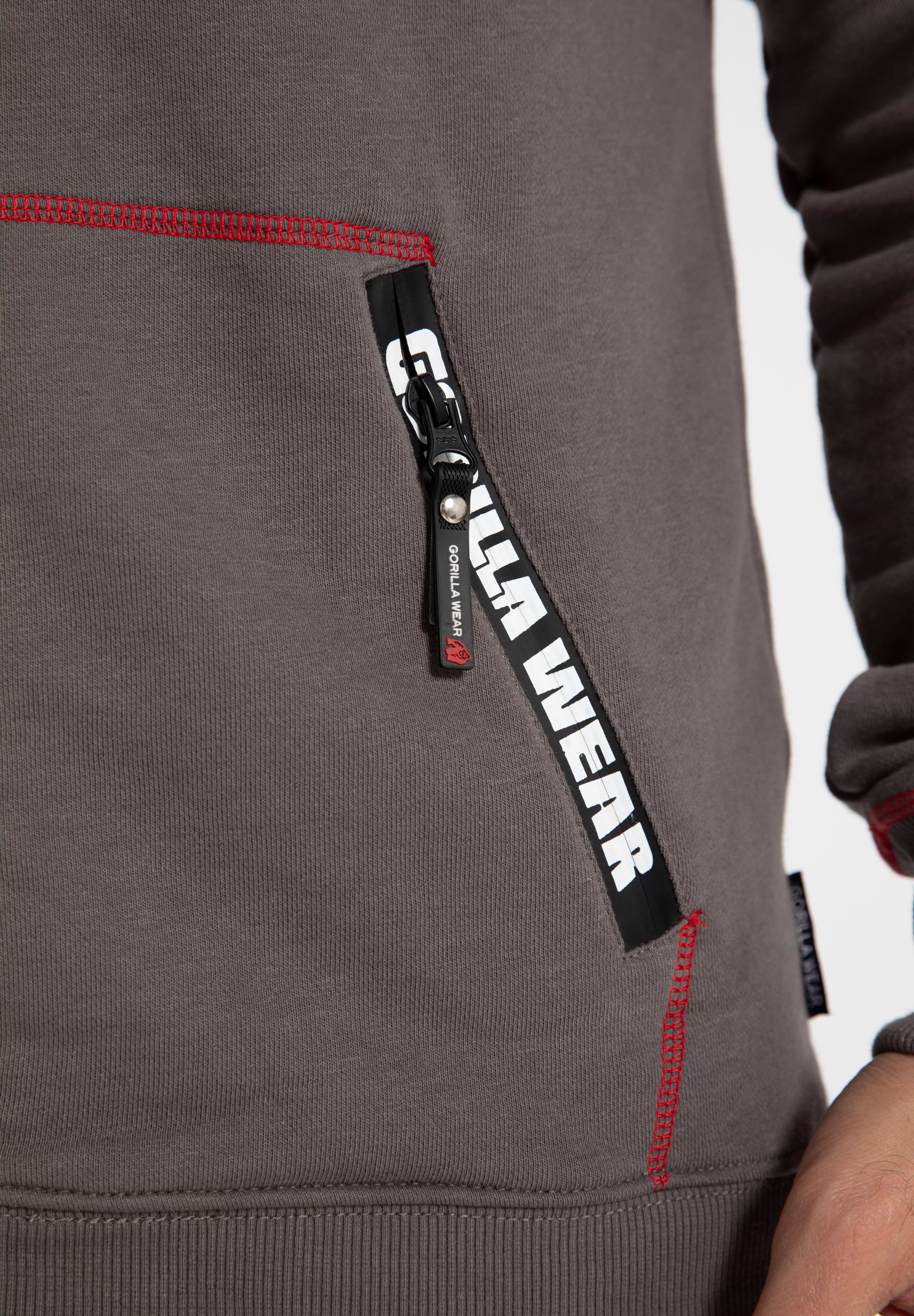 Gorilla Wear Georgia Zipped Hoodie Hoodie & Sweatshirt Gray