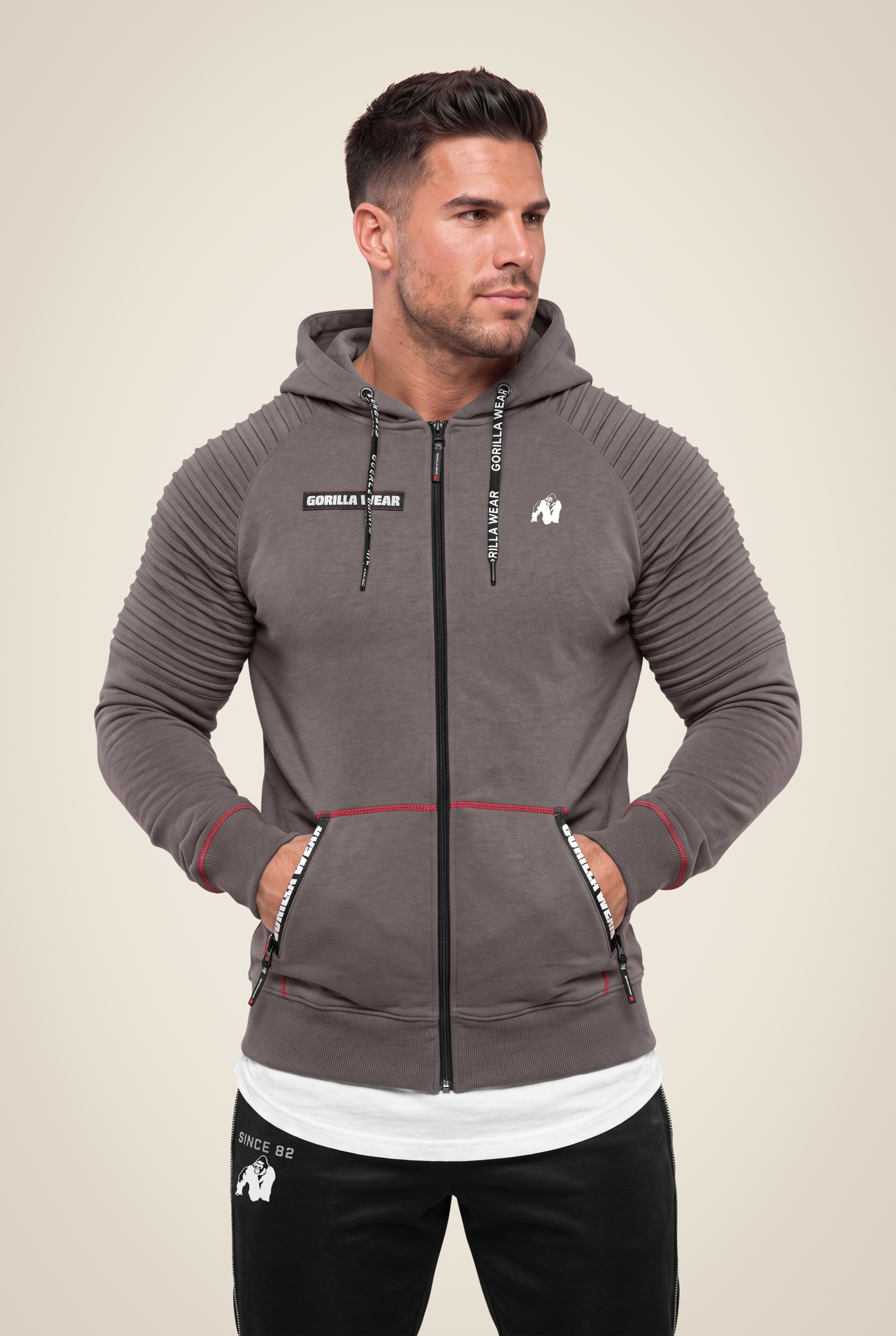 Gorilla Wear Georgia Zipped Hoodie Hoodie & Sweatshirt Gray