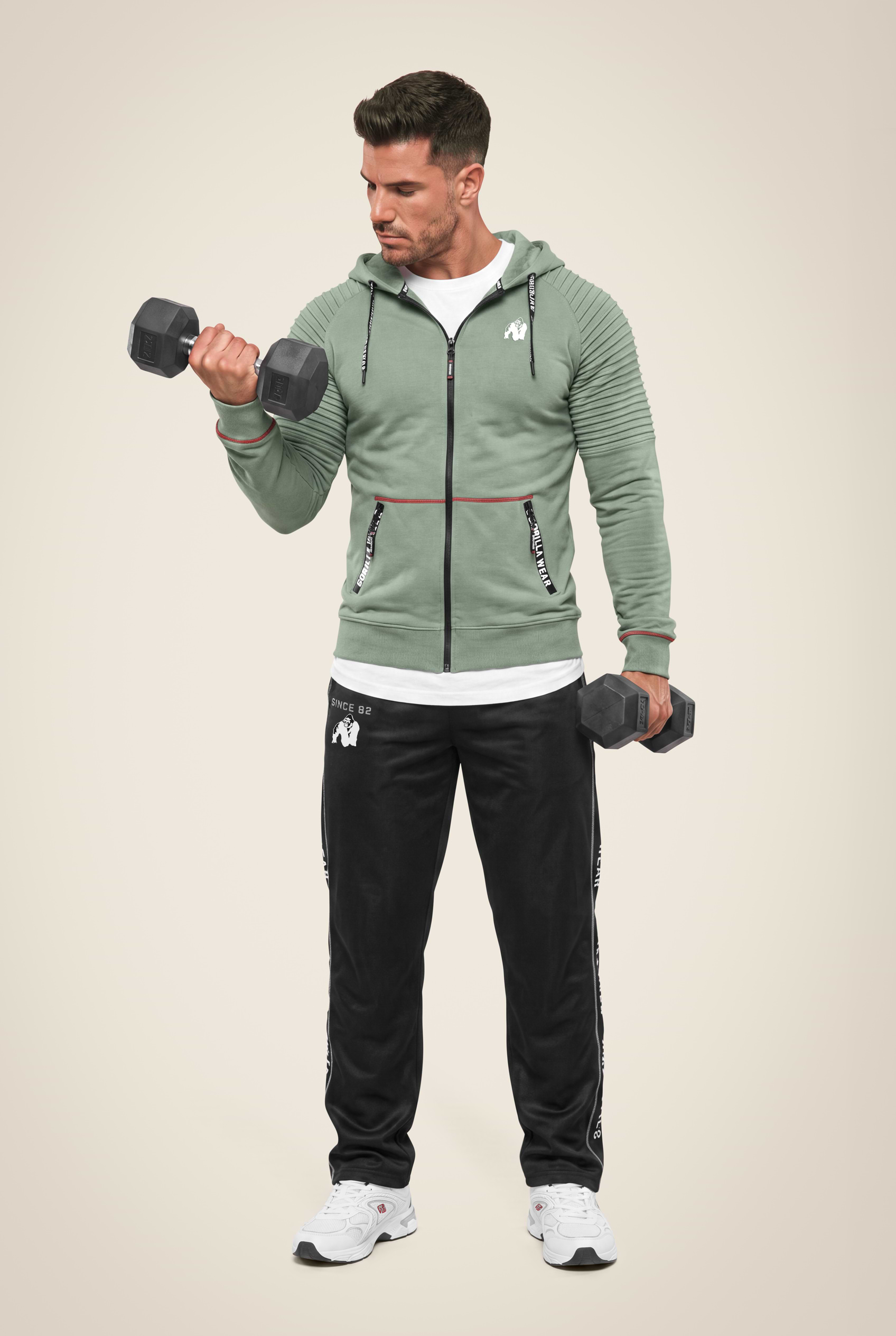 Gorilla Wear Georgia Zipped Hoodie Hoodie & Sweatshirt Green