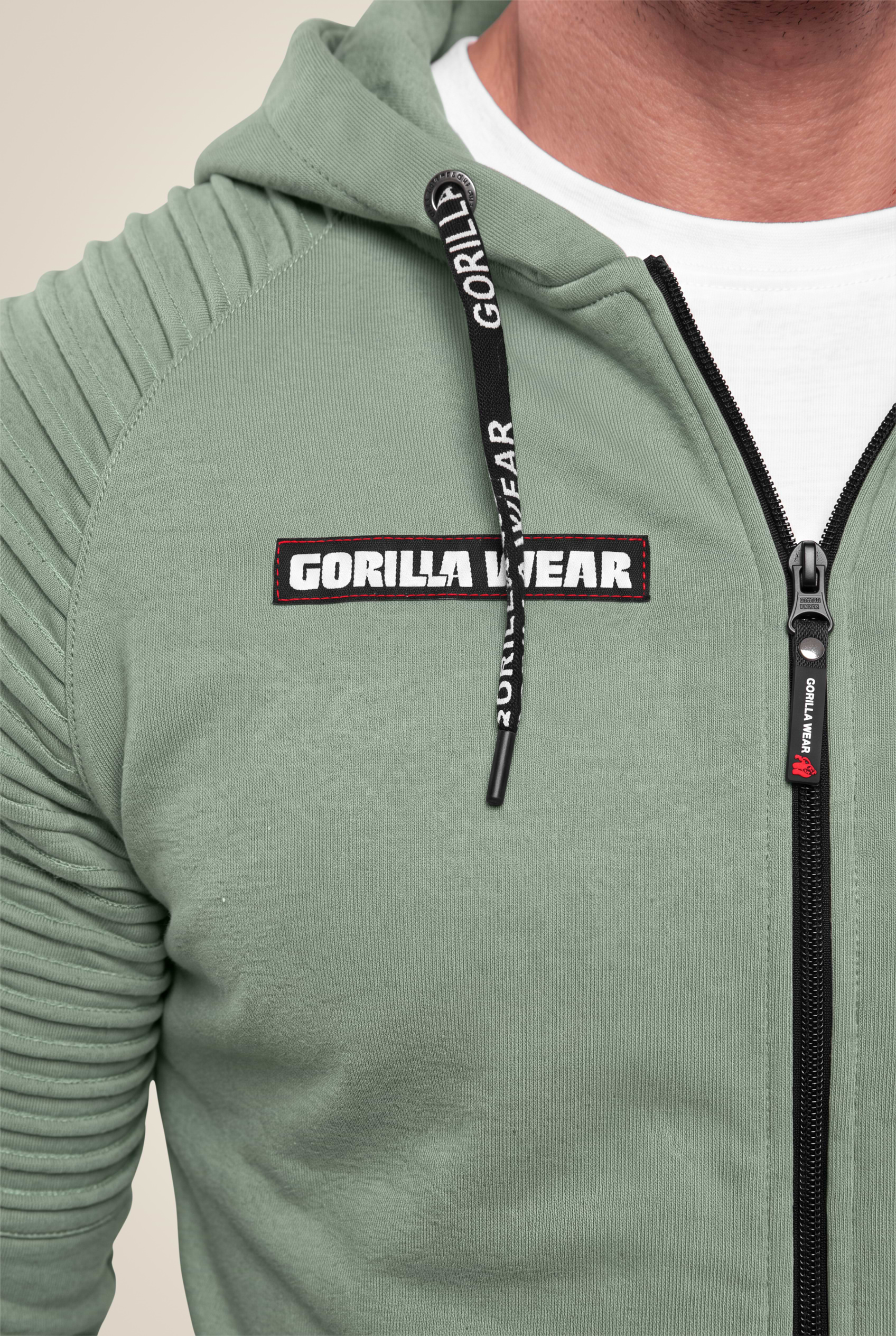 Gorilla Wear Georgia Zipped Hoodie Hoodie & Sweatshirt Green