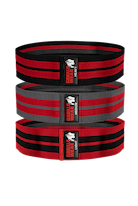 Gorilla Wear Glute Bands 3-Pack Lifting Straps & Wraps Black/Red/Gray