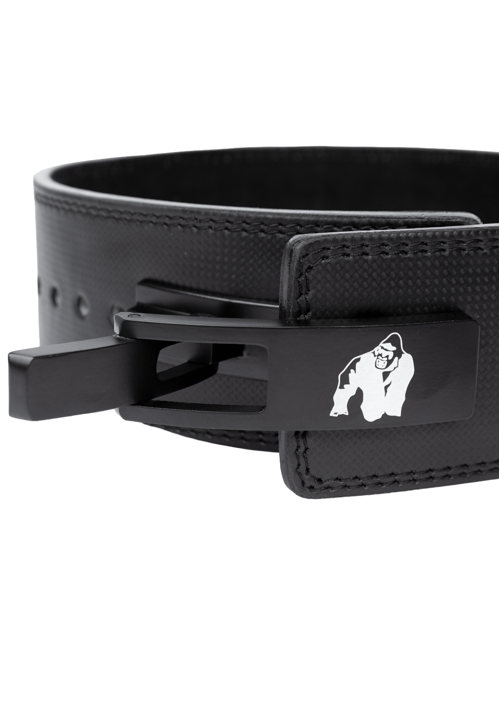 Gorilla Wear Gorilla Wear 4 Inch Carbon Leather Lever Belt Lifting Belts Black