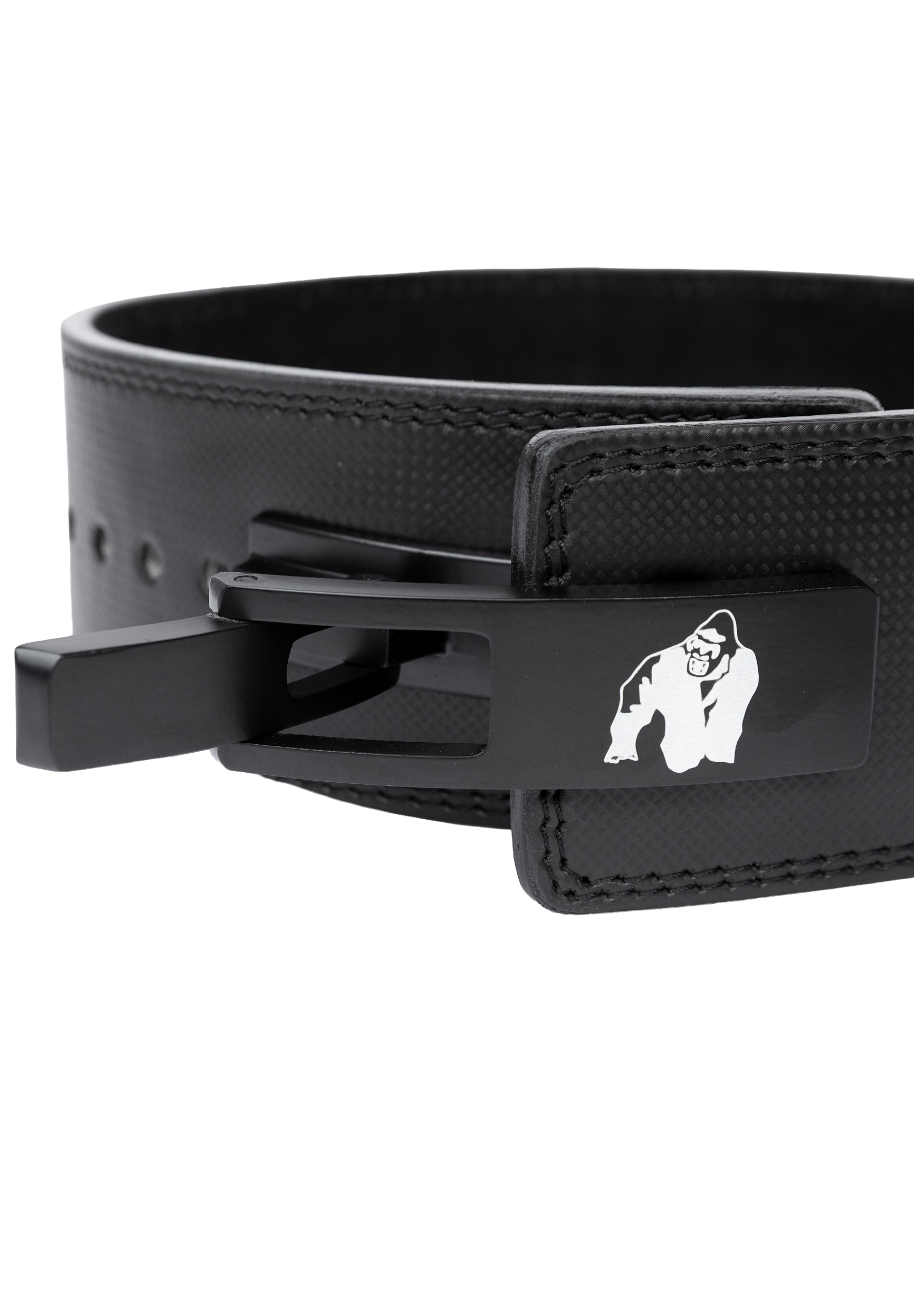 Gorilla Wear Gorilla Wear 4 Inch Carbon Leather Lever Belt Lifting Belts Black