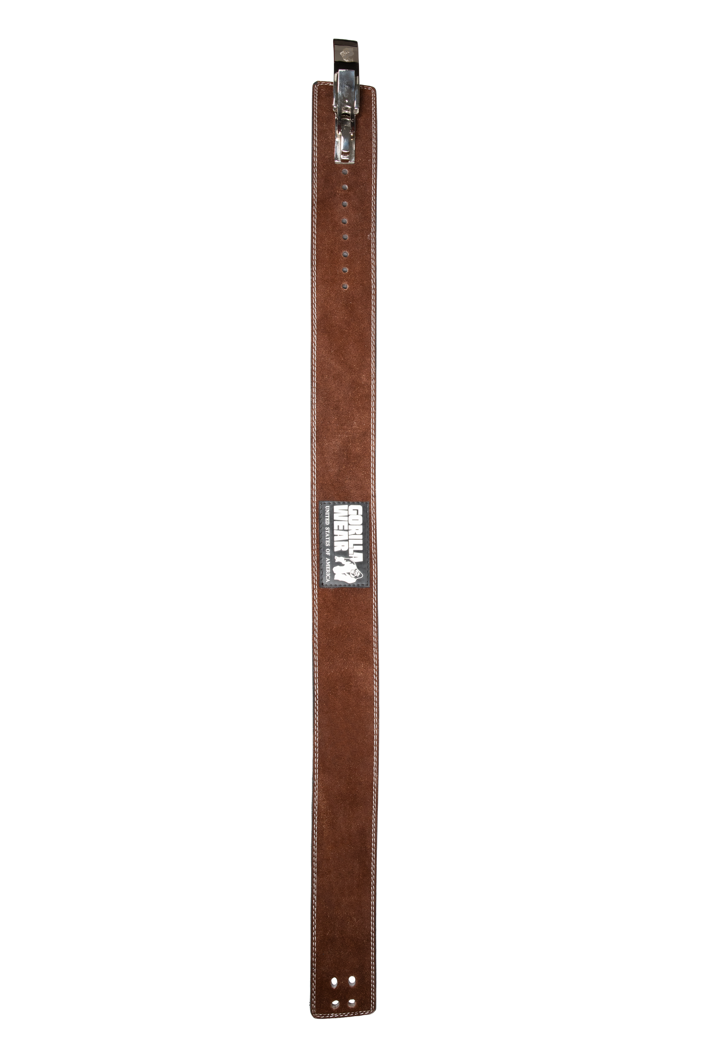 Gorilla Wear Gorilla Wear 4 Inch Leather Lever Belt Lifting Belts Brown