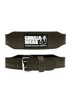 Gorilla Wear Gorilla Wear 4 Inch Padded Leather Lifting Belt Lifting Belts Army Green