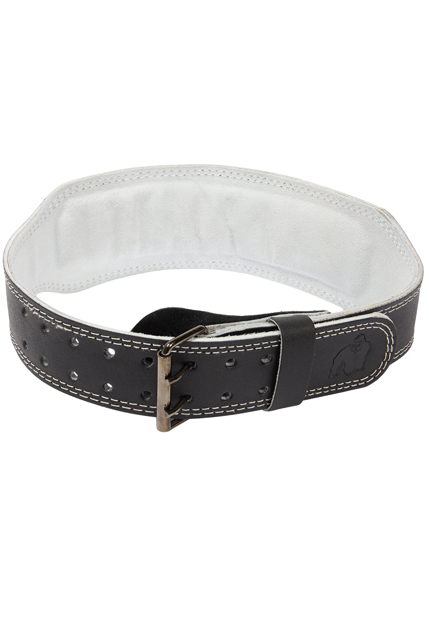 Gorilla Wear Gorilla Wear 4 Inch Padded Leather Lifting Belt Lifting Belts Black/Gray