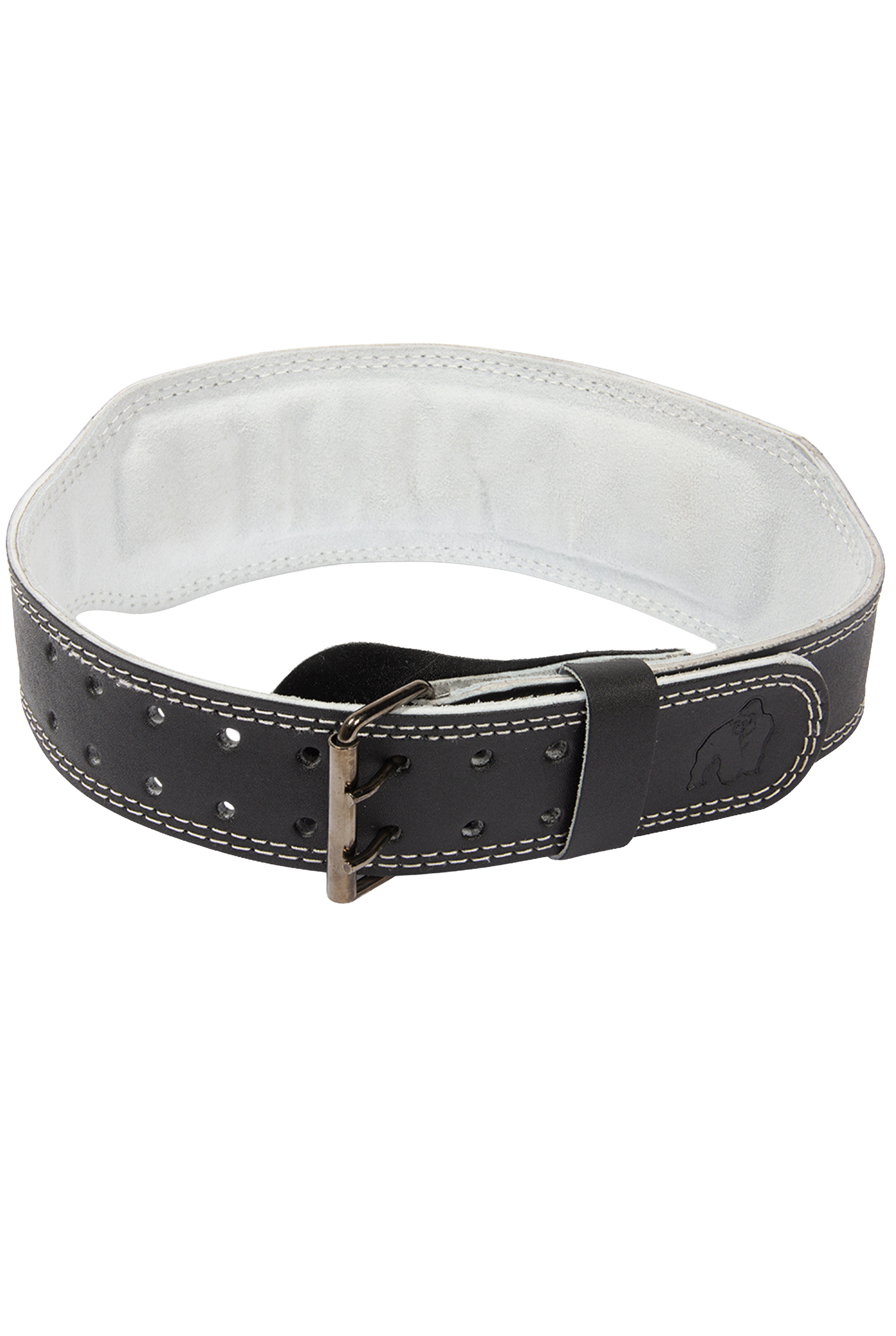 Gorilla Wear Gorilla Wear 4 Inch Padded Leather Lifting Belt Lifting Belts Black/Gray