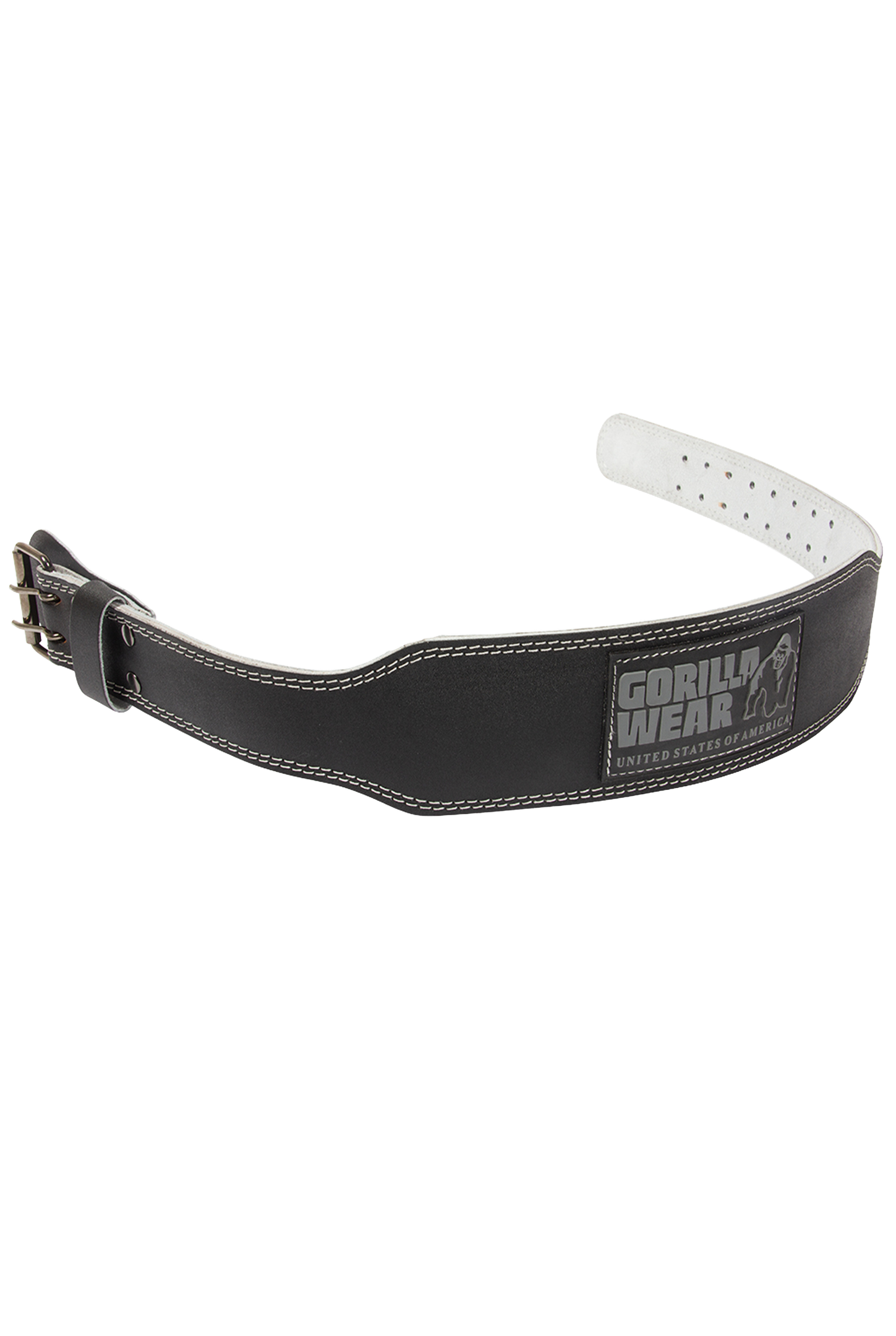 Gorilla Wear Gorilla Wear 4 Inch Padded Leather Lifting Belt Lifting Belts Black/Gray