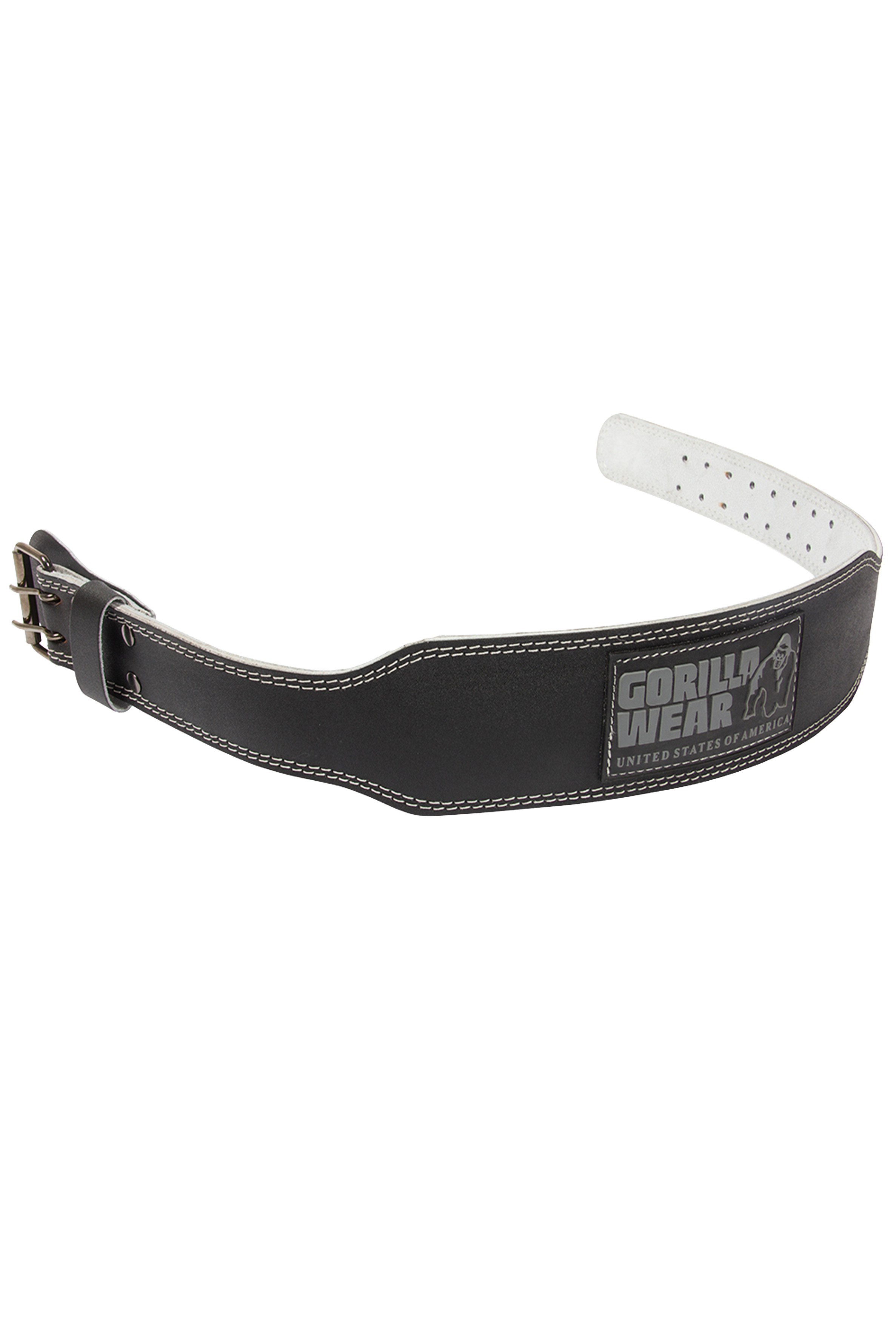 Gorilla Wear Gorilla Wear 4 Inch Padded Leather Lifting Belt Lifting Belts Black/Gray