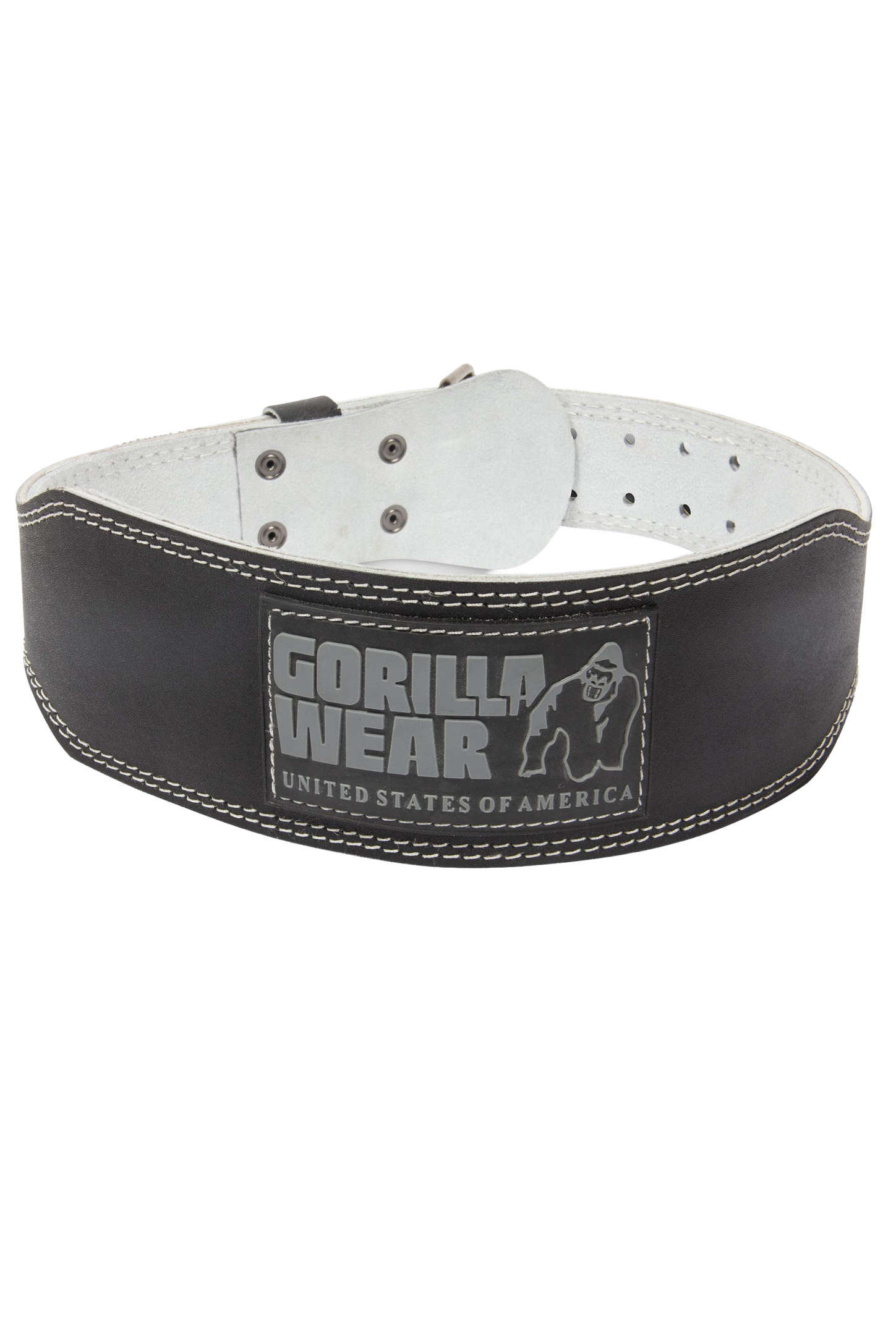 Gorilla Wear Gorilla Wear 4 Inch Padded Leather Lifting Belt Lifting Belts Black/Gray
