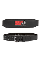 Gorilla Wear Gorilla Wear 4 Inch Padded Leather Lifting Belt Lifting Belts Black/Red