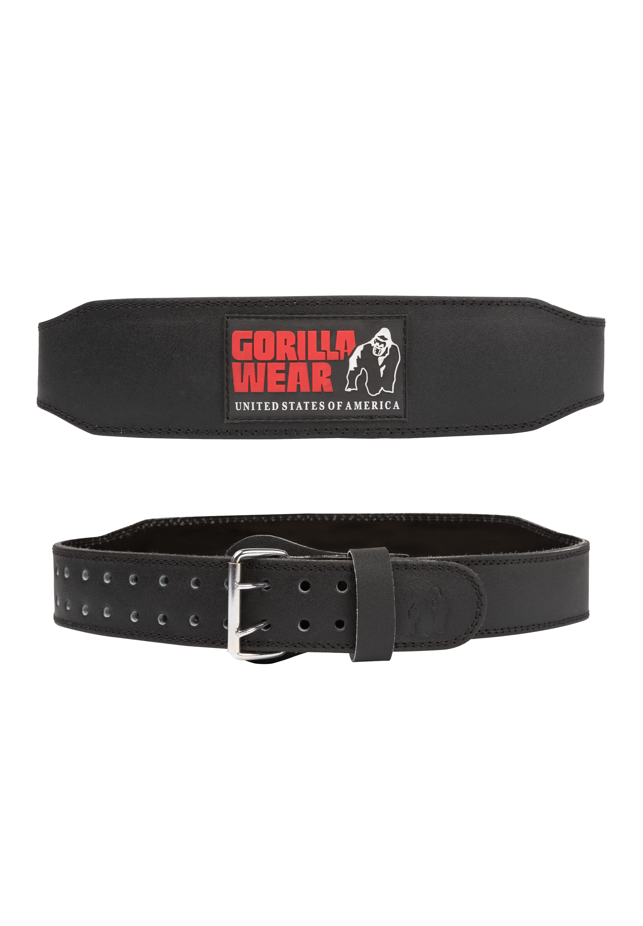 Gorilla Wear Gorilla Wear 4 Inch Padded Leather Lifting Belt Lifting Belts Black/Red