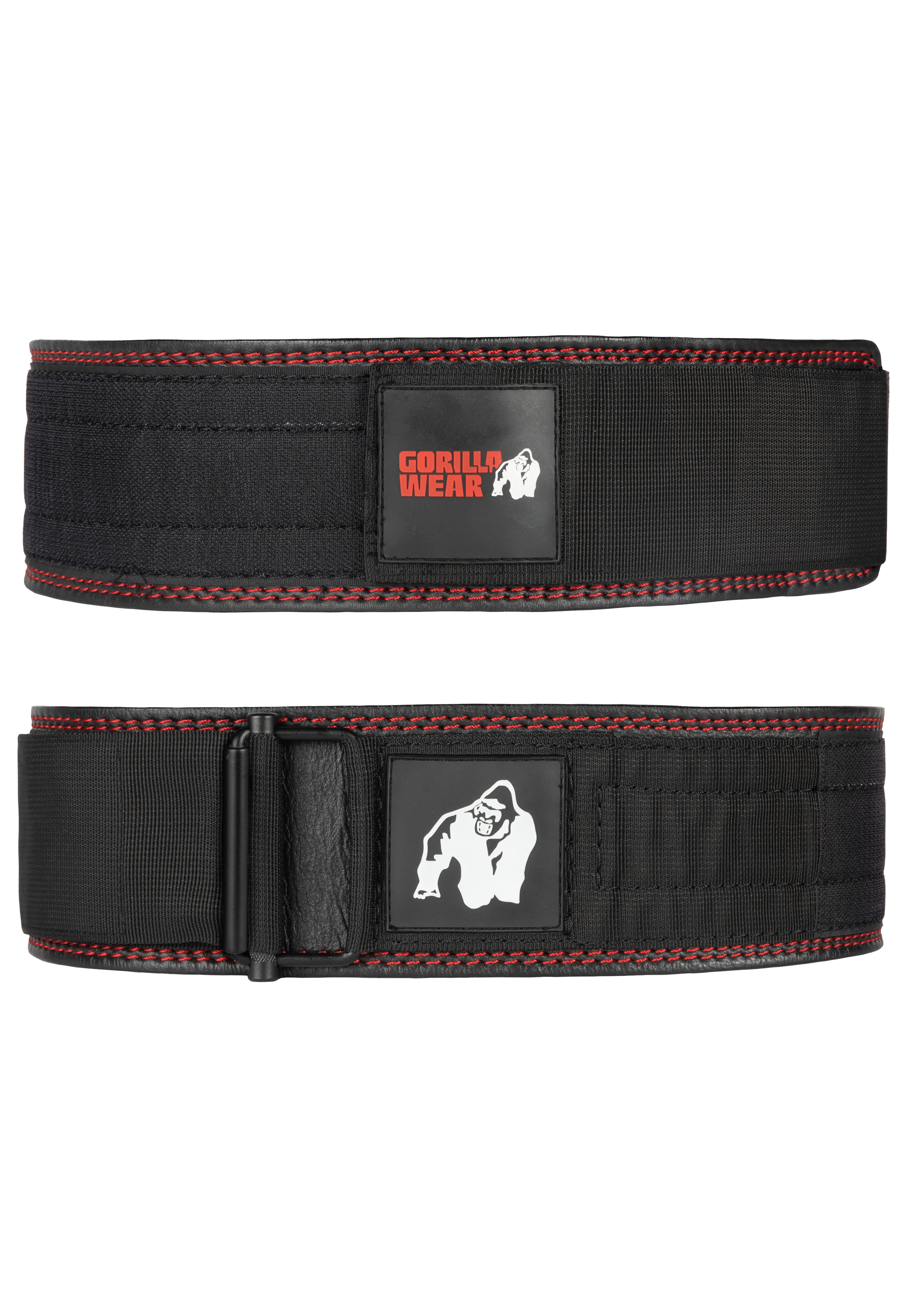 Gorilla Wear Gorilla Wear 4 Inch Premium Leather Lifting Belt Lifting Belts Black