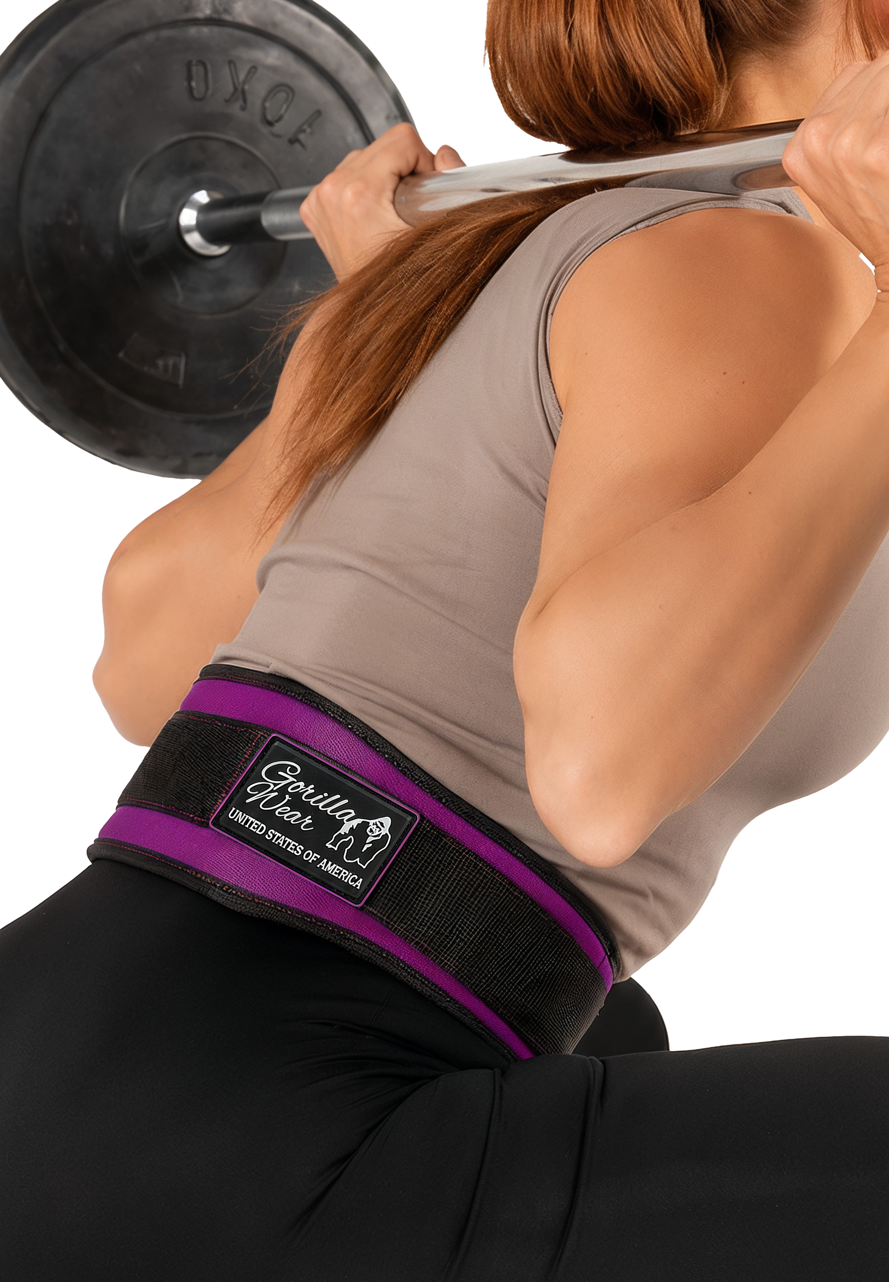Gorilla Wear Gorilla Wear 4 Inch Women's Lifting Belt Lifting Belts Black/Purple