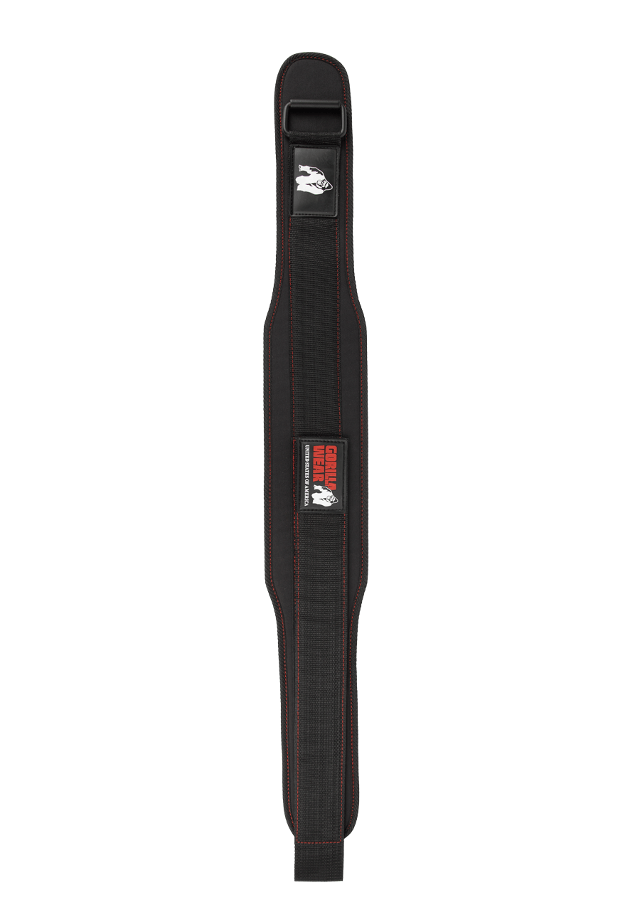 Gorilla Wear Gorilla Wear 4 Inch Women's Lifting Belt Lifting Belts Black/Red Stitched