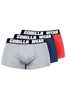 Gorilla Wear Gorilla Wear Boxershorts 3-Pack Underwear Gray/Navy/Red