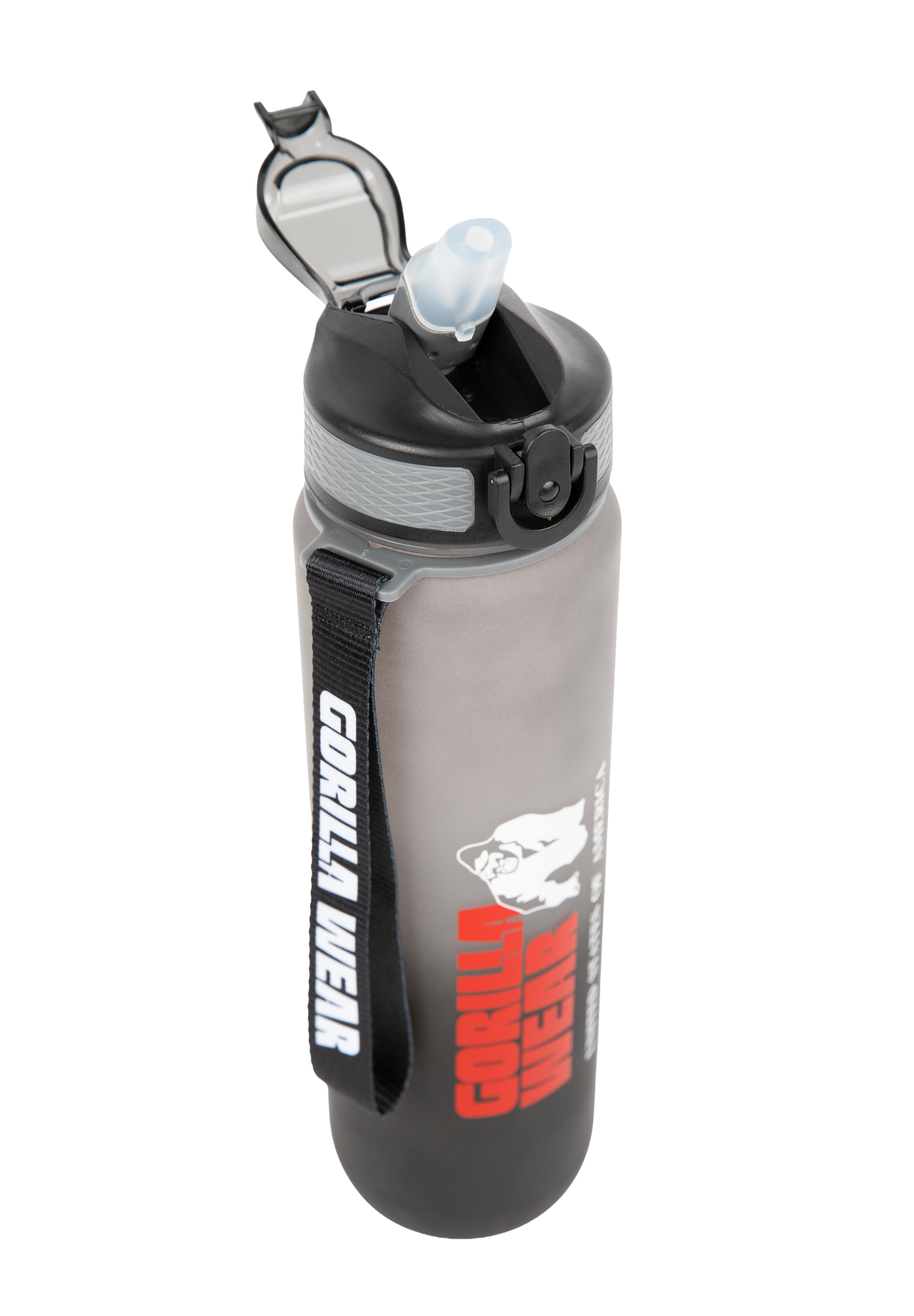 Gorilla Wear Gradient Water Bottle 1000ML Shakers & Bottles Black/Gray