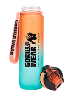 Gorilla Wear Gradient Water Bottle 1000ML Shakers & Bottles Green/Orange