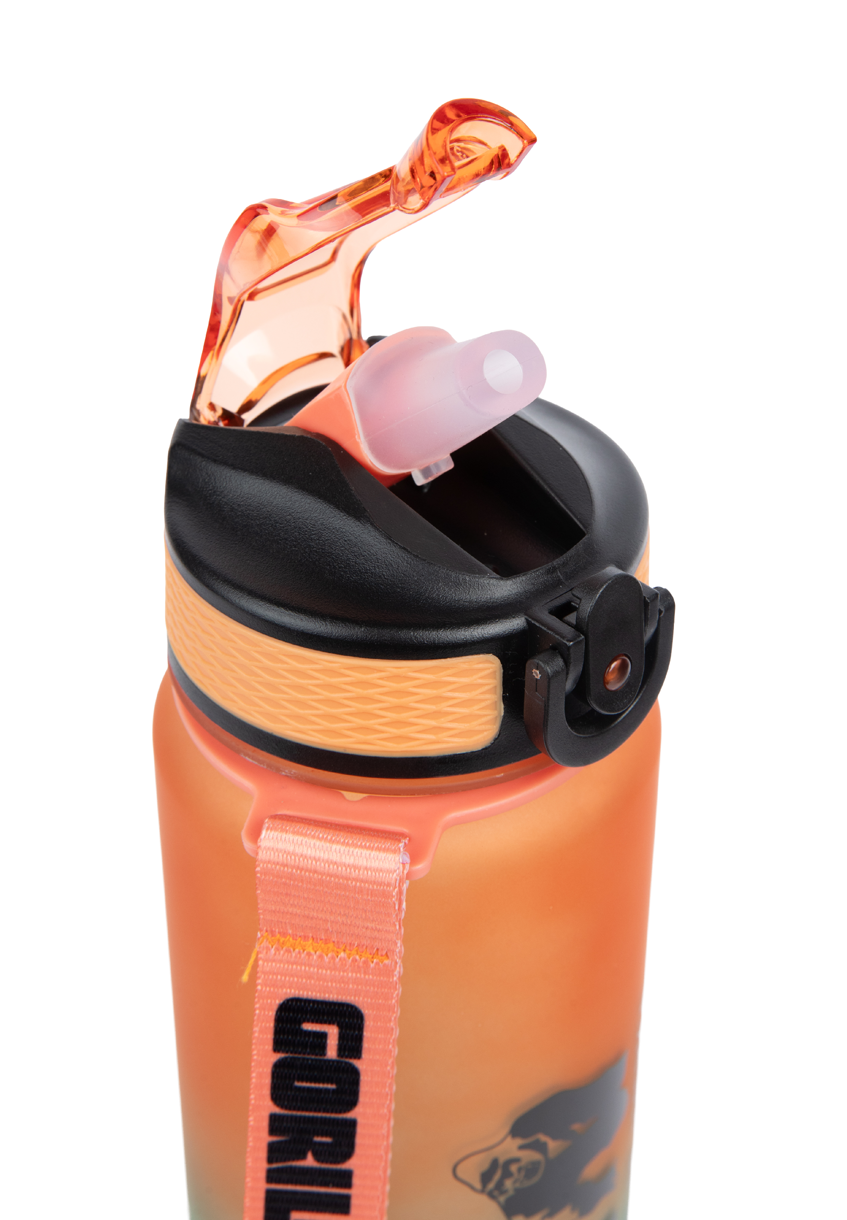 Gorilla Wear Gradient Water Bottle 1000ML Shakers & Bottles Green/Orange