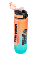 Gorilla Wear Gradient Water Bottle 1000ML Shakers & Bottles Green/Orange