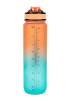 Gorilla Wear Gradient Water Bottle 1000ML Shakers & Bottles Green/Orange