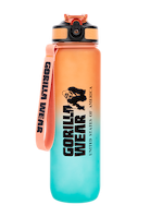 Gorilla Wear Gradient Water Bottle 1000ML Shakers & Bottles Green/Orange