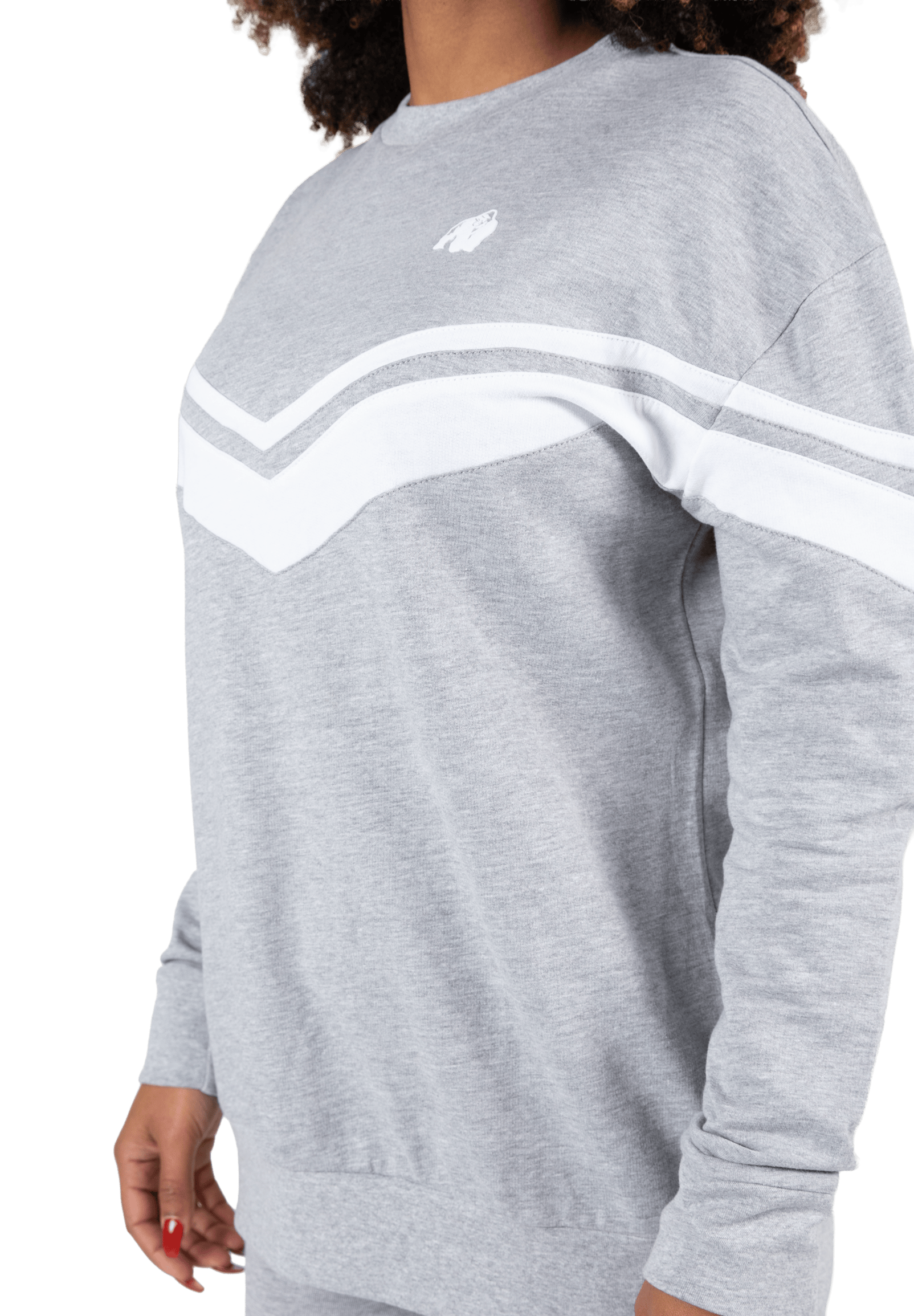 Gorilla Wear Hailey Oversized Sweatshirt Hoodie & Sweatshirt Gray Melange