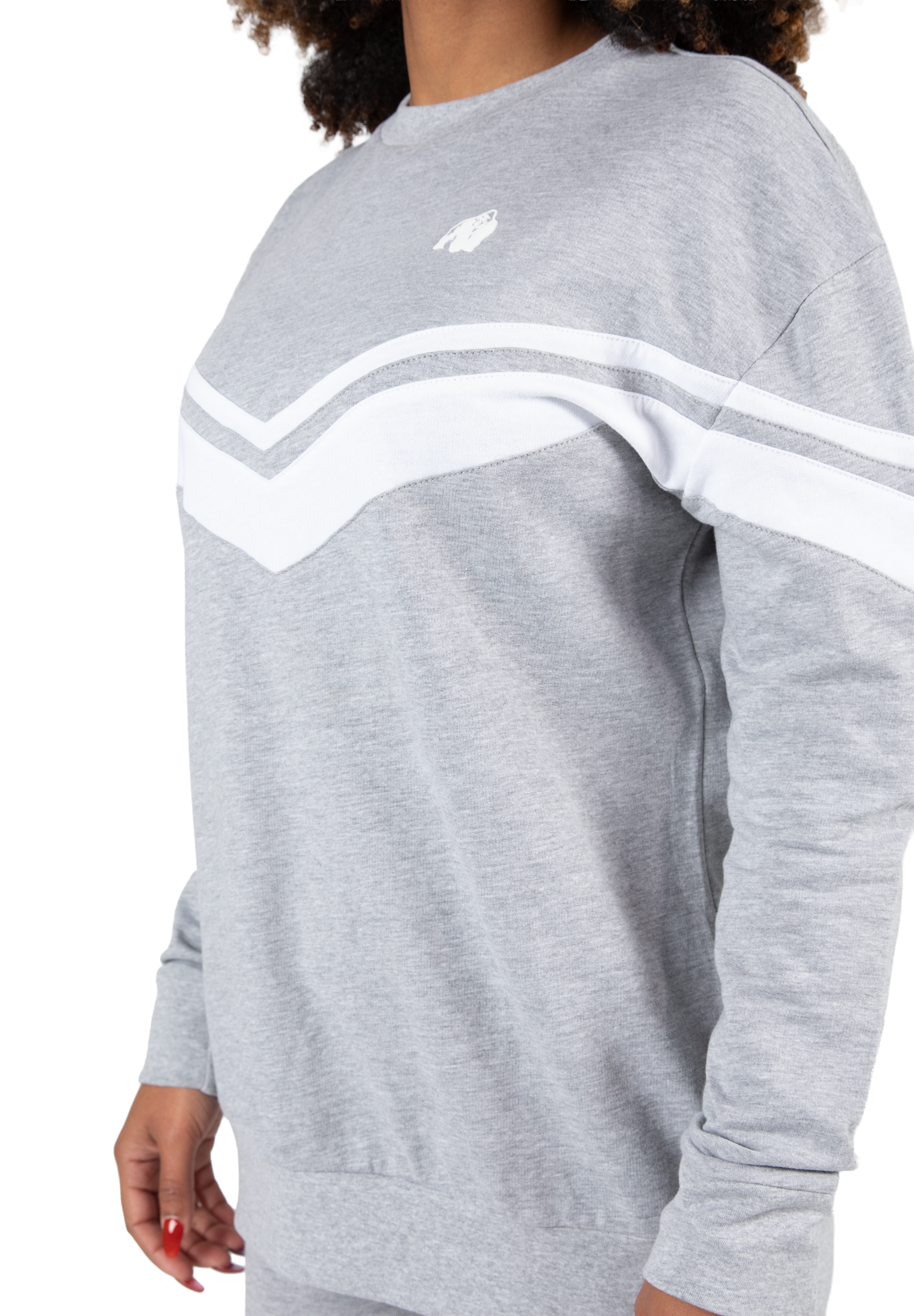 Gorilla Wear Hailey Oversized Sweatshirt Hoodie & Sweatshirt Gray Melange