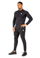 Gorilla Wear Hamilton Hybrid Long Sleeve T-Shirt & Tops Black