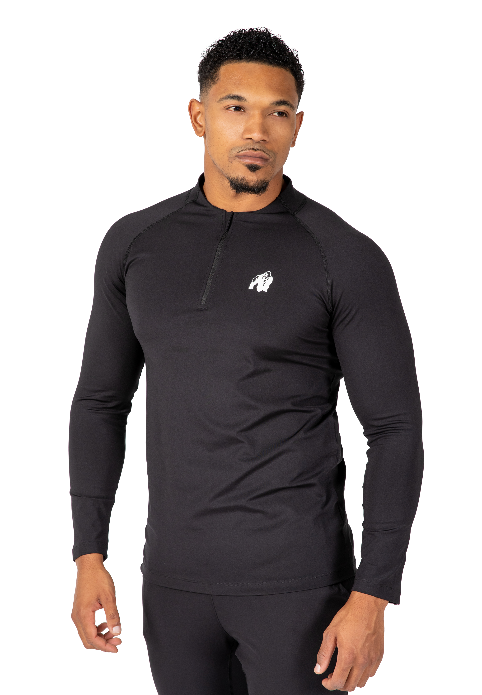 Gorilla Wear Hamilton Hybrid Long Sleeve T-Shirt & Tops Black