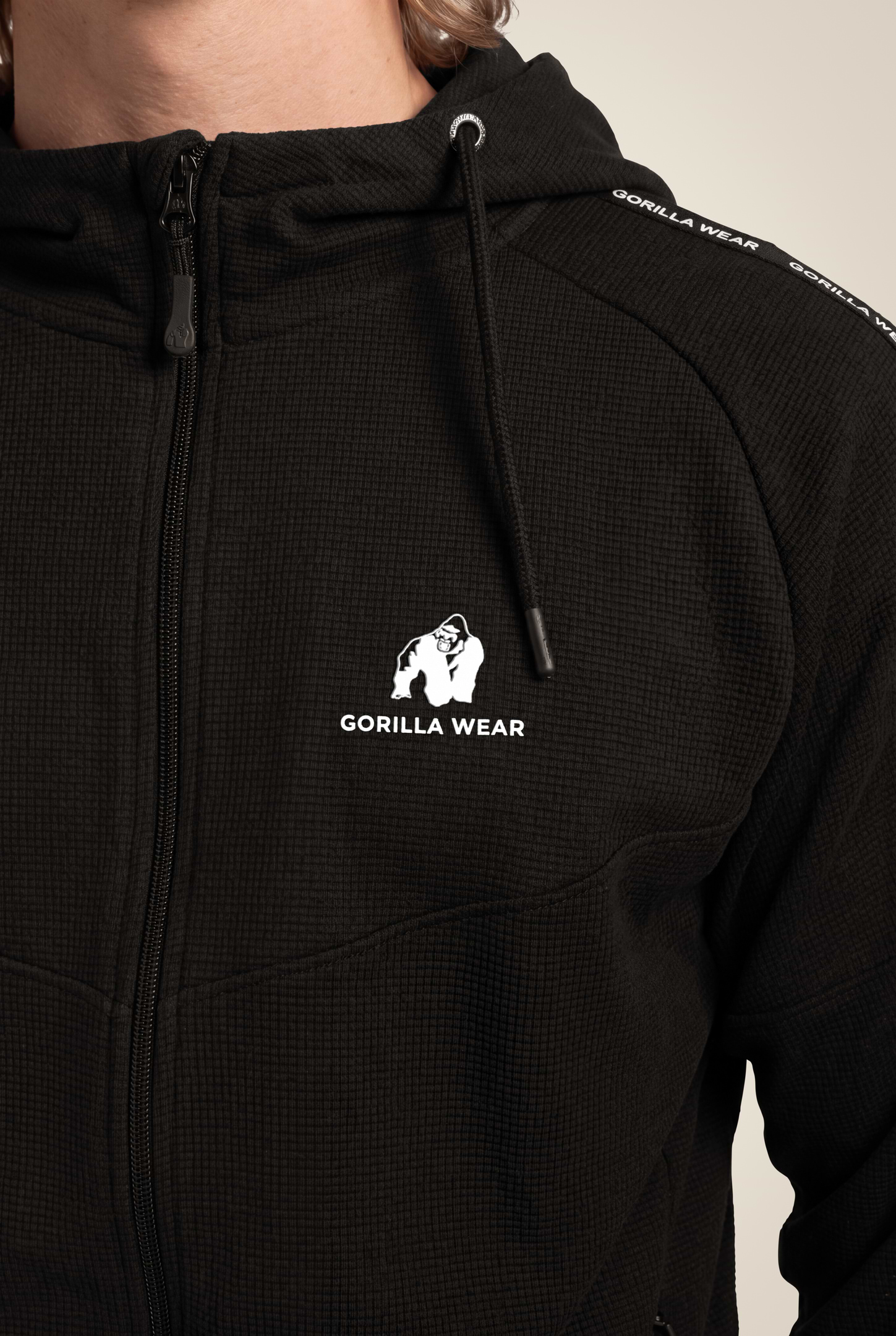 Gorilla Wear Harvey Hooded Track Jacket Jacket Black