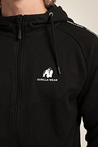 Gorilla Wear Harvey Hooded Track Jacket Jacket Black