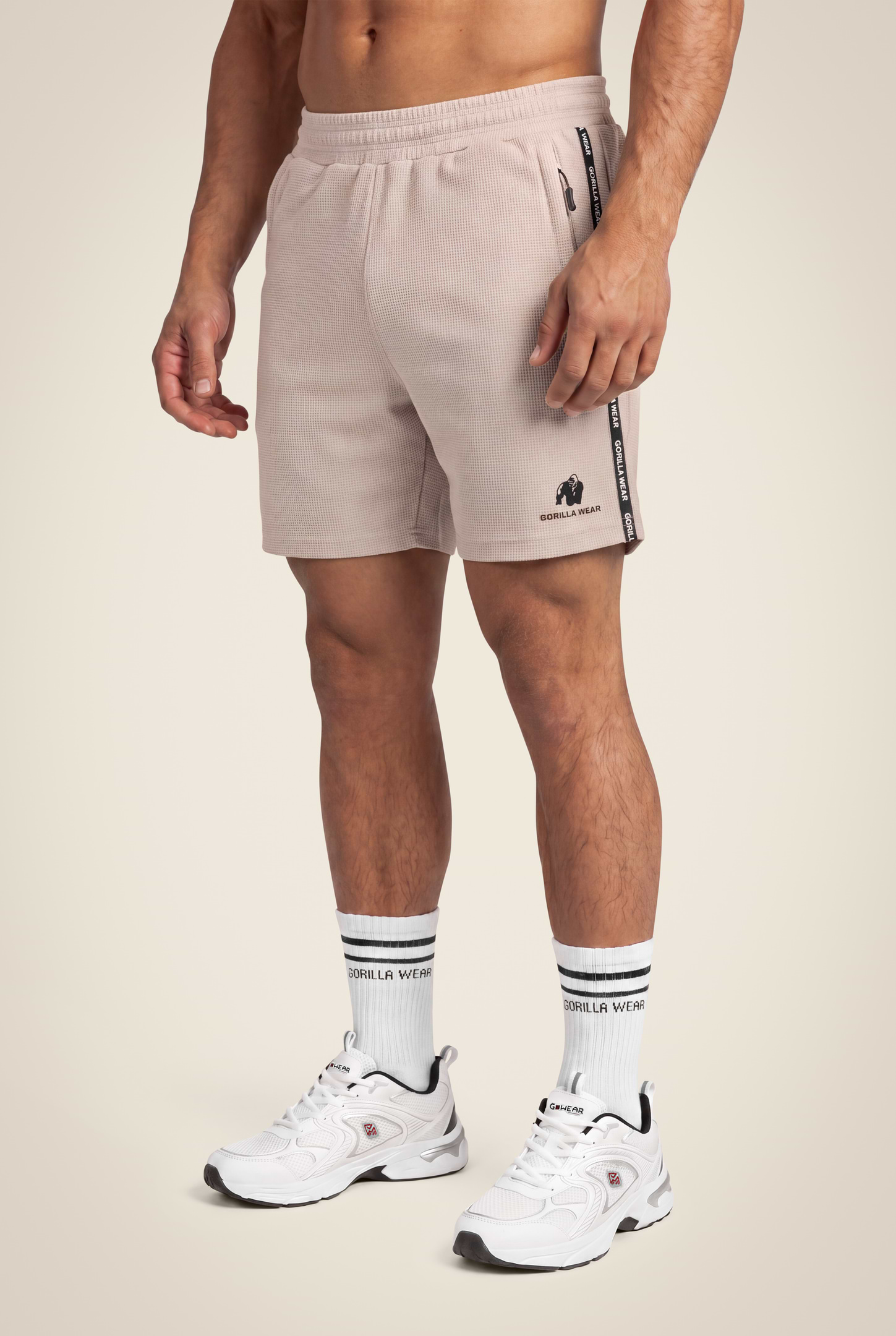 Gorilla Wear Harvey Track Shorts Shorts Beige
