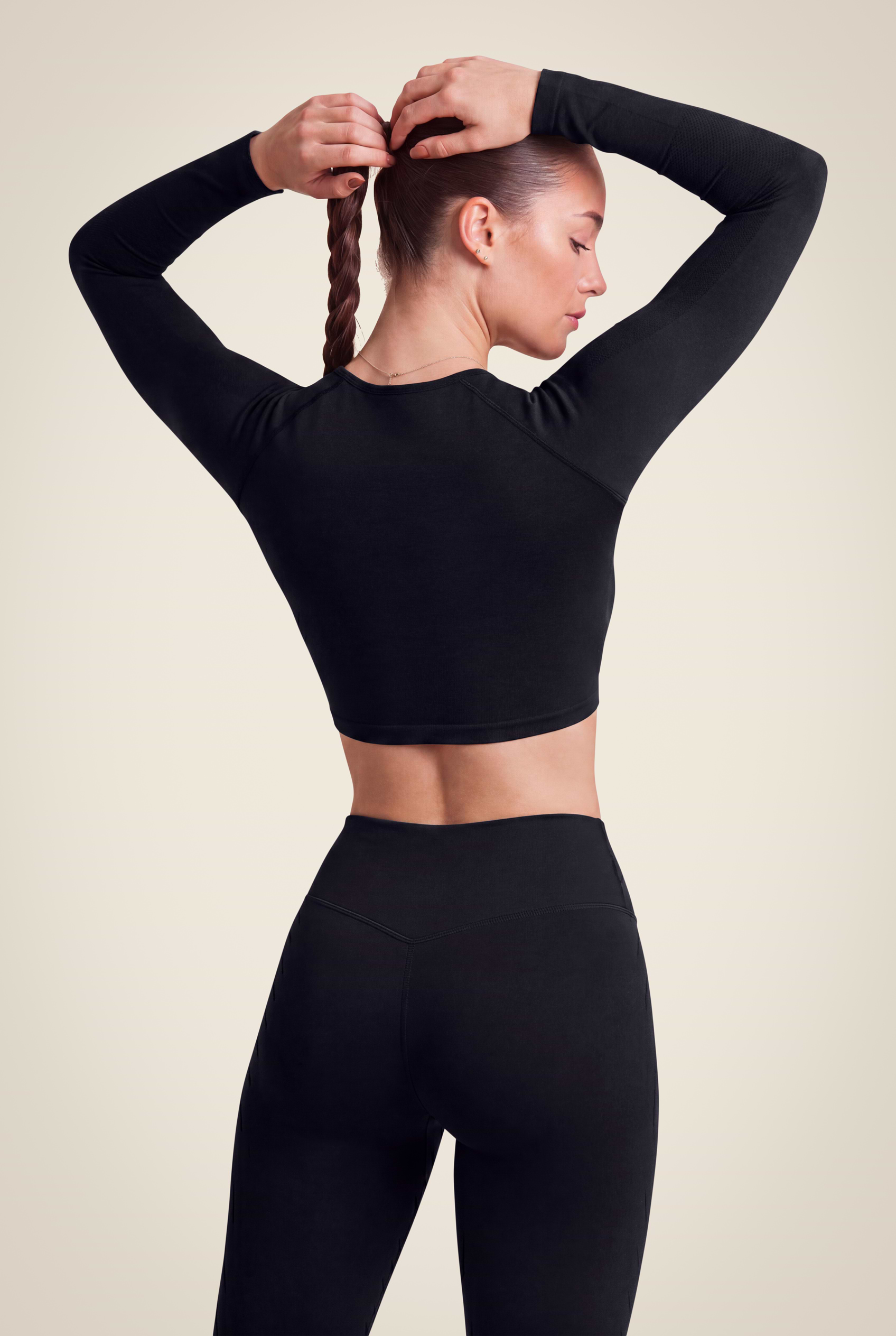 Gorilla Wear Hilton Seamless Long Sleeve T-Shirt & Tops Black